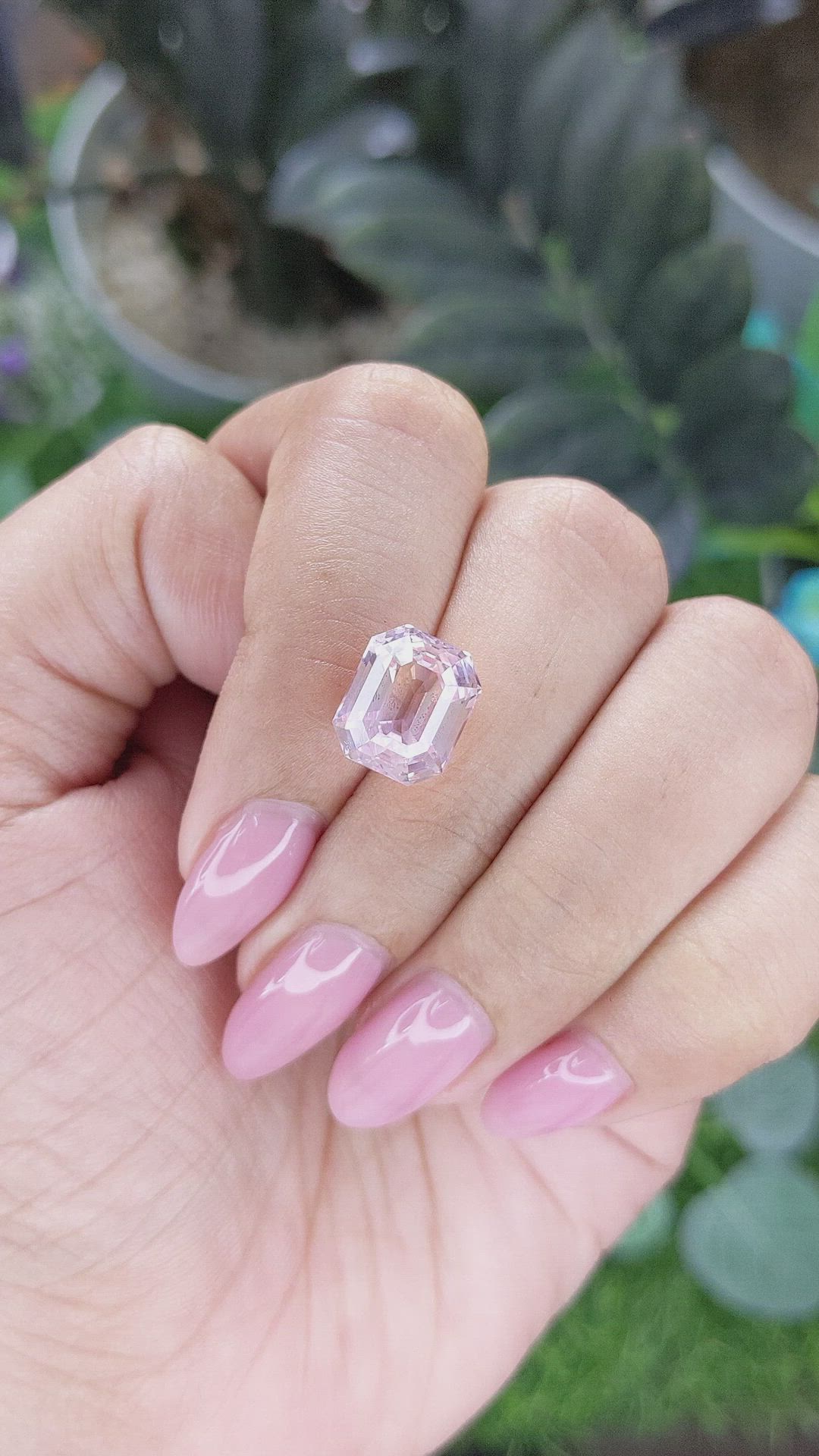 6.58 Ct. Pink Sapphire from Ceylon (Sri Lanka) Size Video
