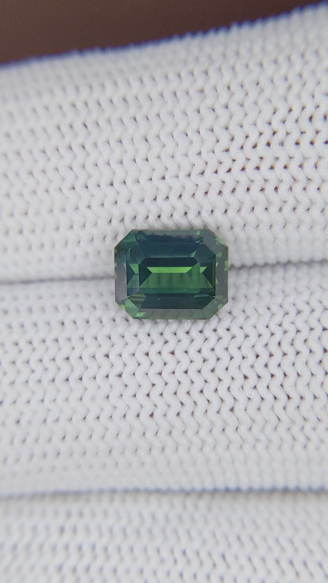 3.02 Ct. Bluish Green Sapphire from Ceylon (Sri Lanka) Size Video
