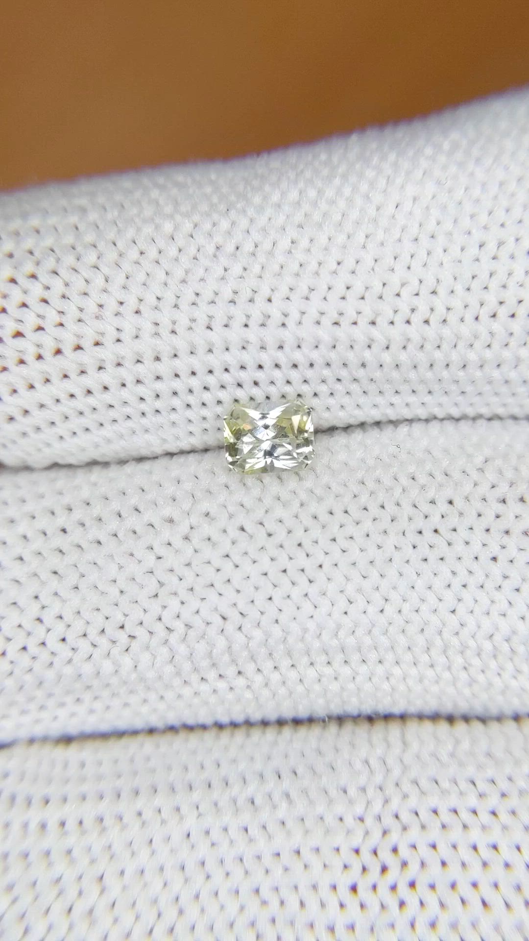 0.50 Ct. Yellow Sapphire from Ceylon (Sri Lanka) Size Video