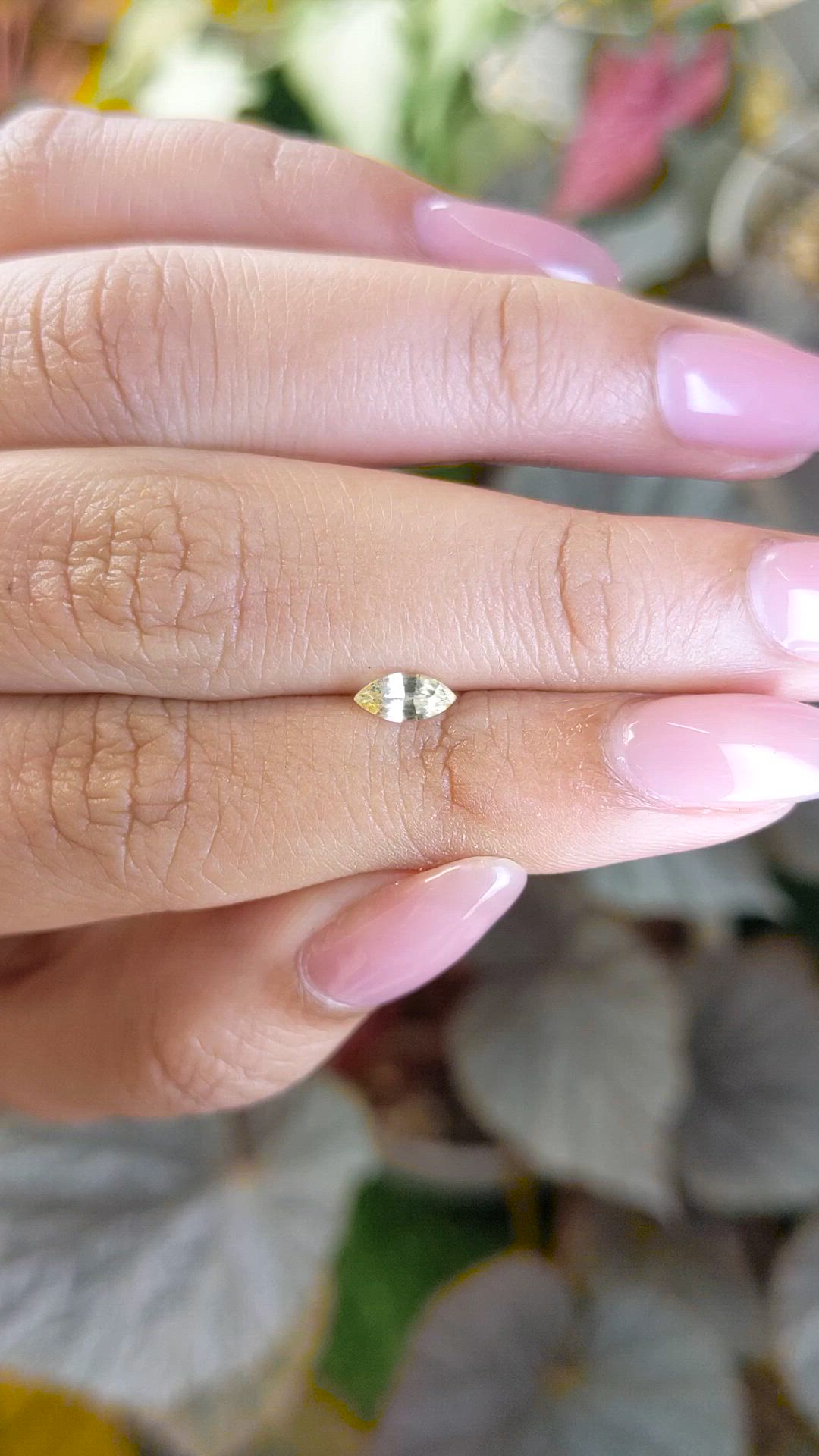 0.34 Ct. Yellow Sapphire from Ceylon (Sri Lanka) Size Video