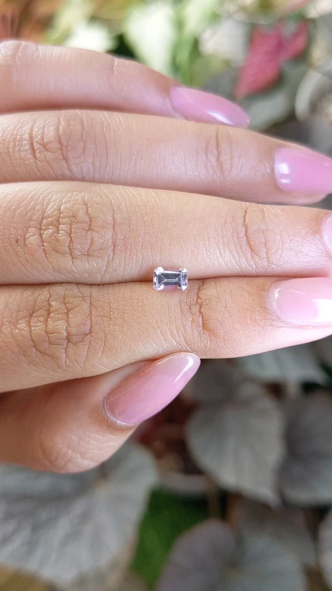 0.53 Ct. Pink Sapphire from Ceylon (Sri Lanka) Size Video
