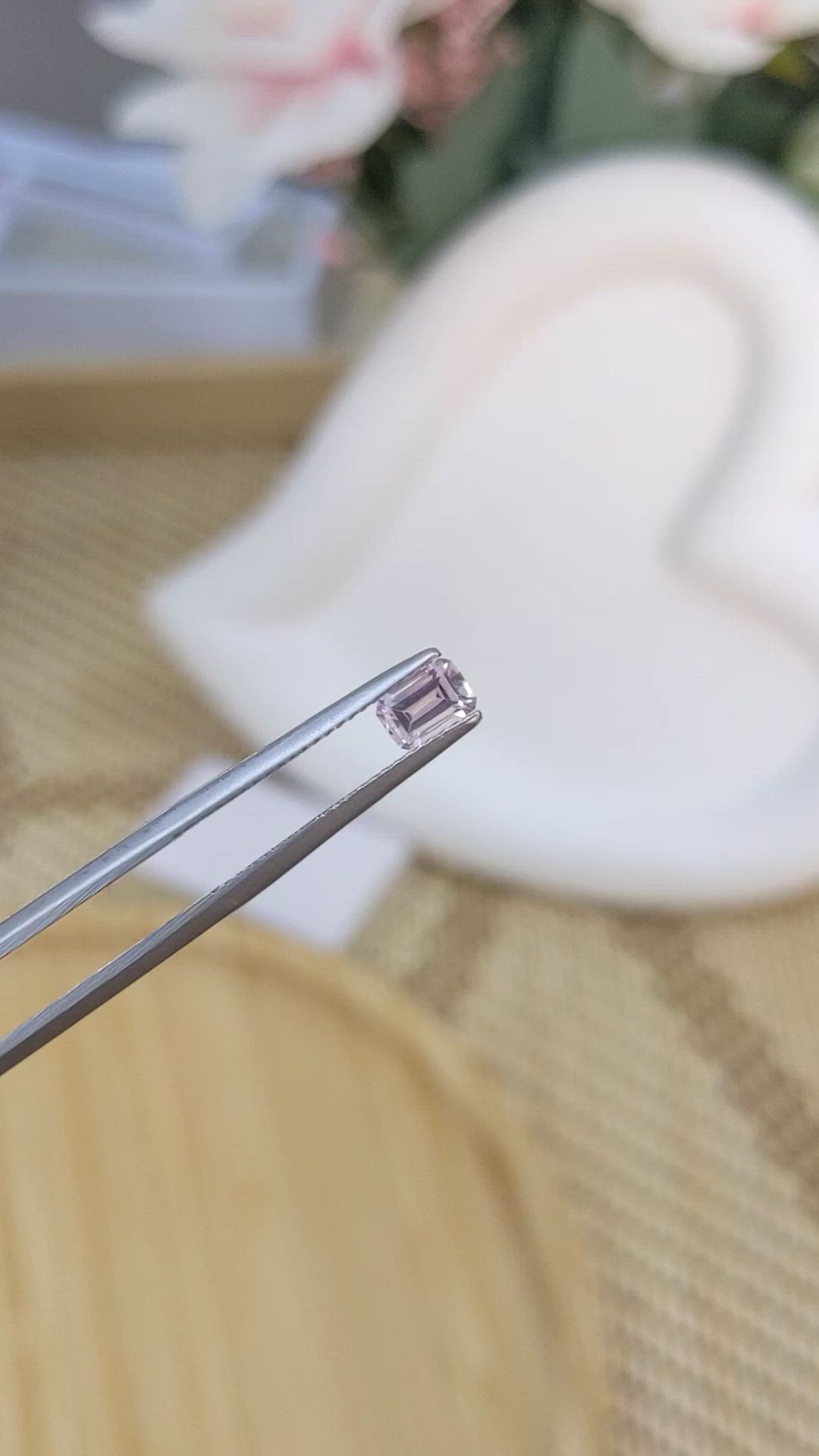 0.53 Ct. Pink Sapphire from Ceylon (Sri Lanka) Size Video