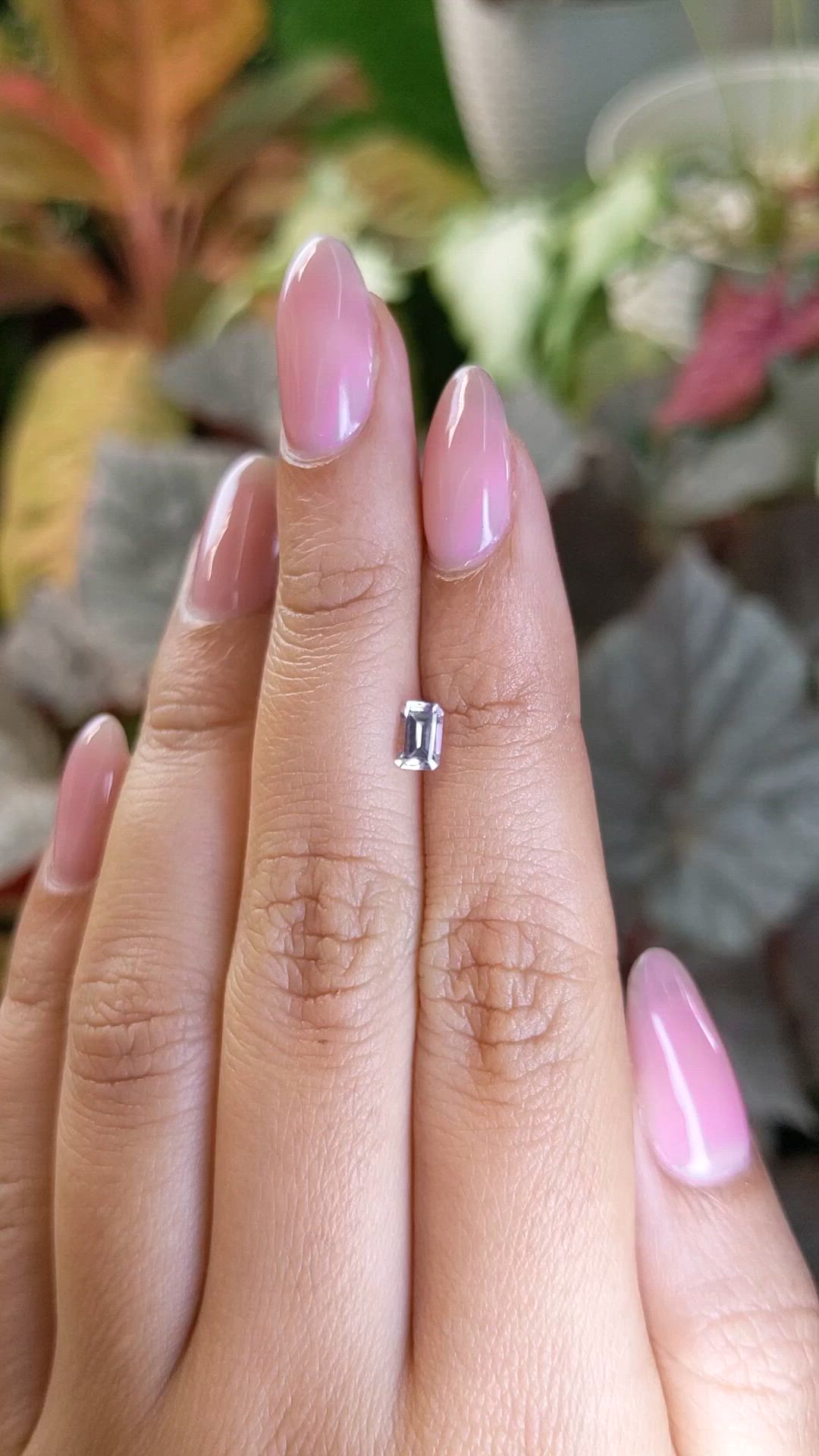 0.53 Ct. Pink Sapphire from Ceylon (Sri Lanka) Size Video