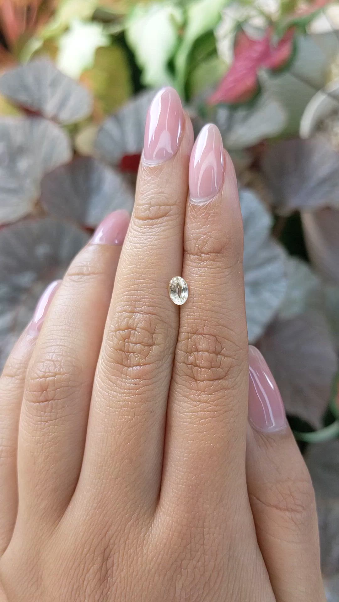 0.53 Ct. Yellow Sapphire from Ceylon (Sri Lanka) Size Video