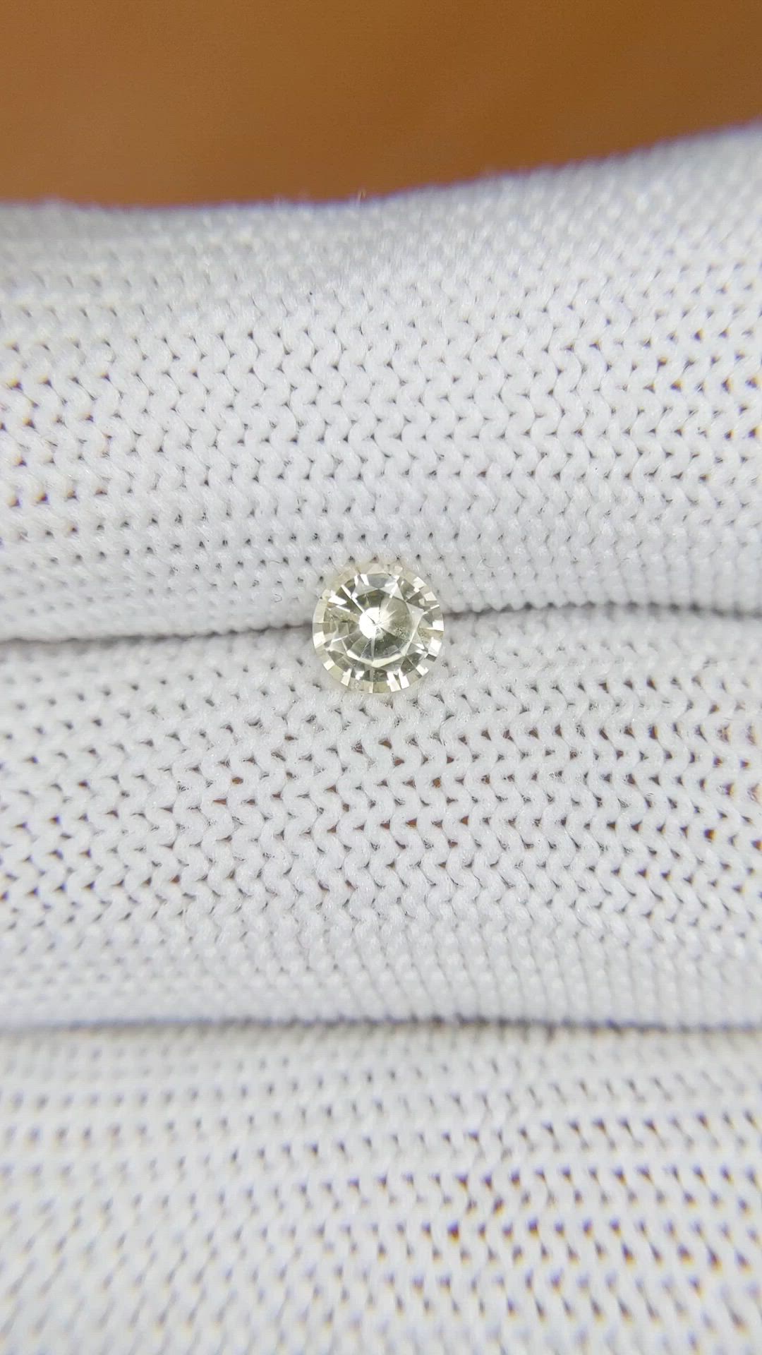0.56 Ct. Yellow Sapphire from Ceylon (Sri Lanka) Size Video
