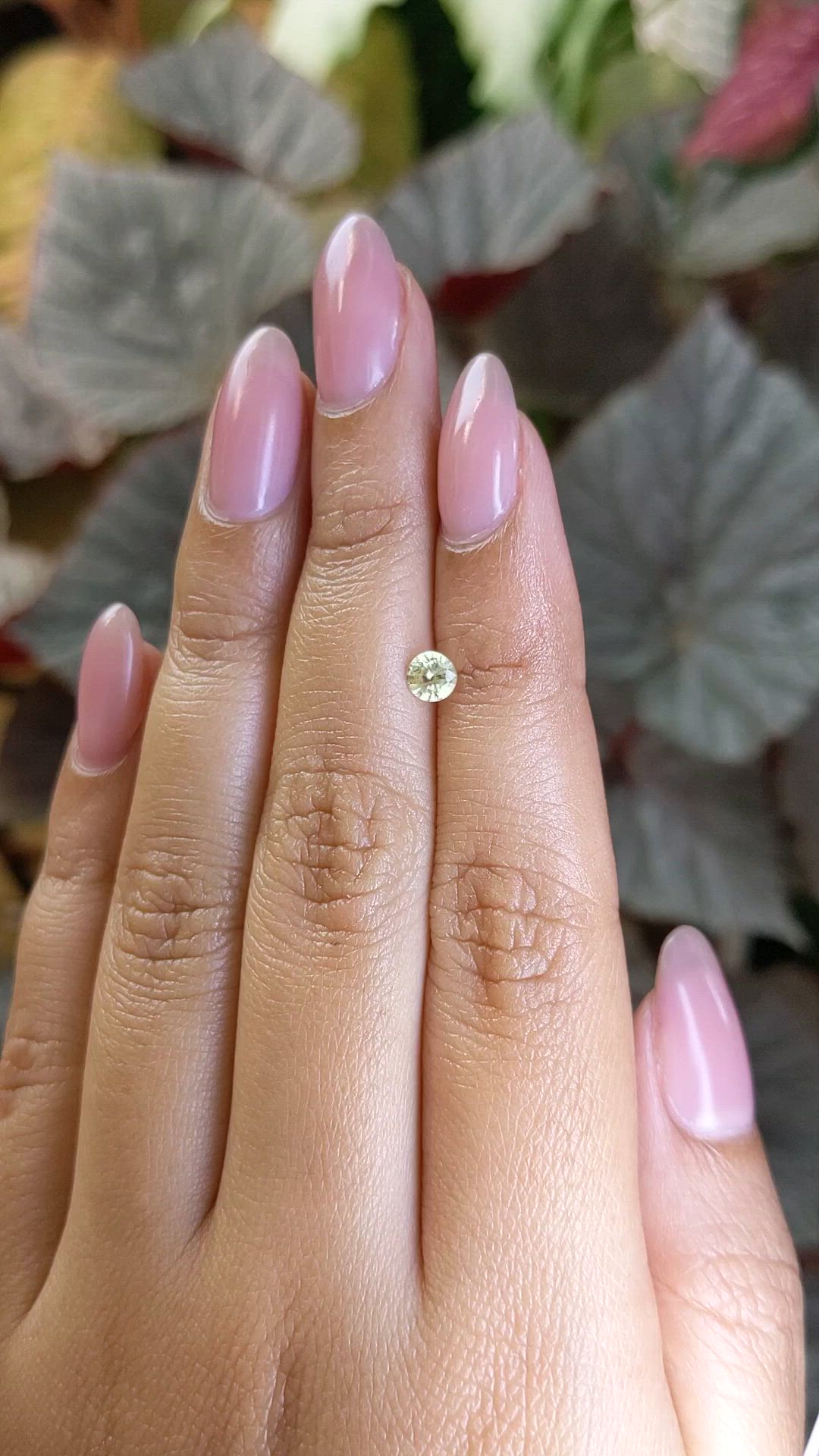 0.40 Ct. Yellow Sapphire from Ceylon (Sri Lanka) Size Video
