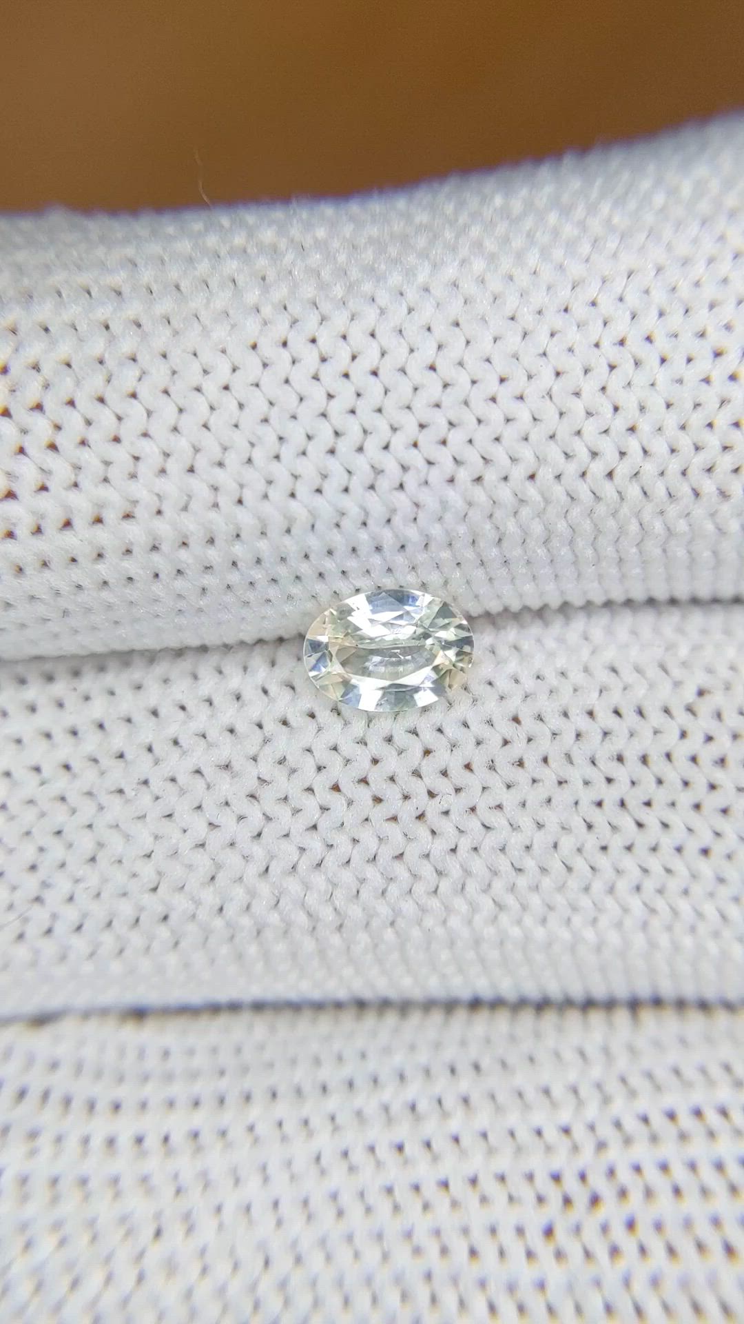 0.67 Ct. Yellow Sapphire from Ceylon (Sri Lanka) Size Video