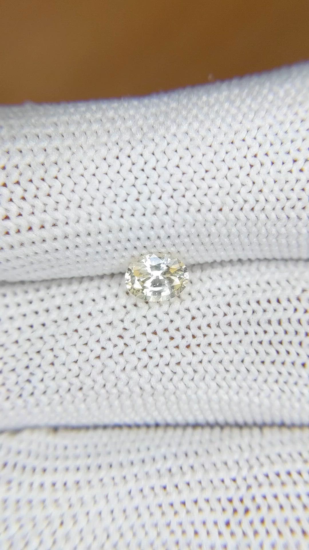 0.62 Ct. Yellow Sapphire from Ceylon (Sri Lanka) Size Video