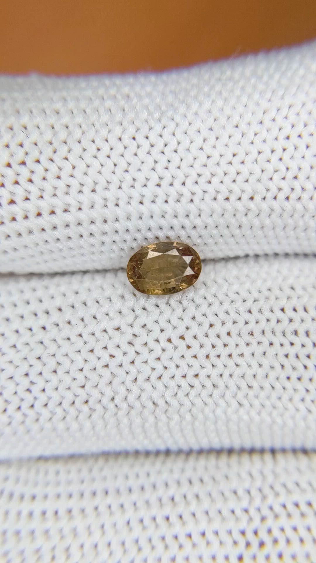 0.71 Ct. Brown Sapphire from Ceylon (Sri Lanka) Size Video