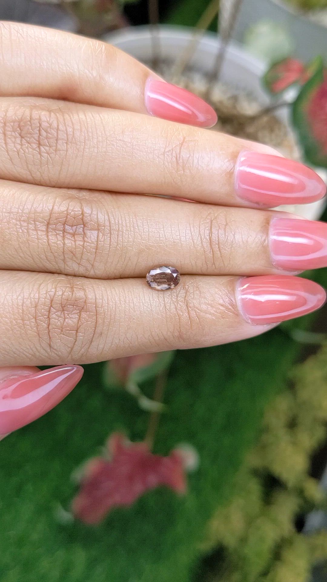 0.71 Ct. Brown Sapphire from Ceylon (Sri Lanka) Size Video