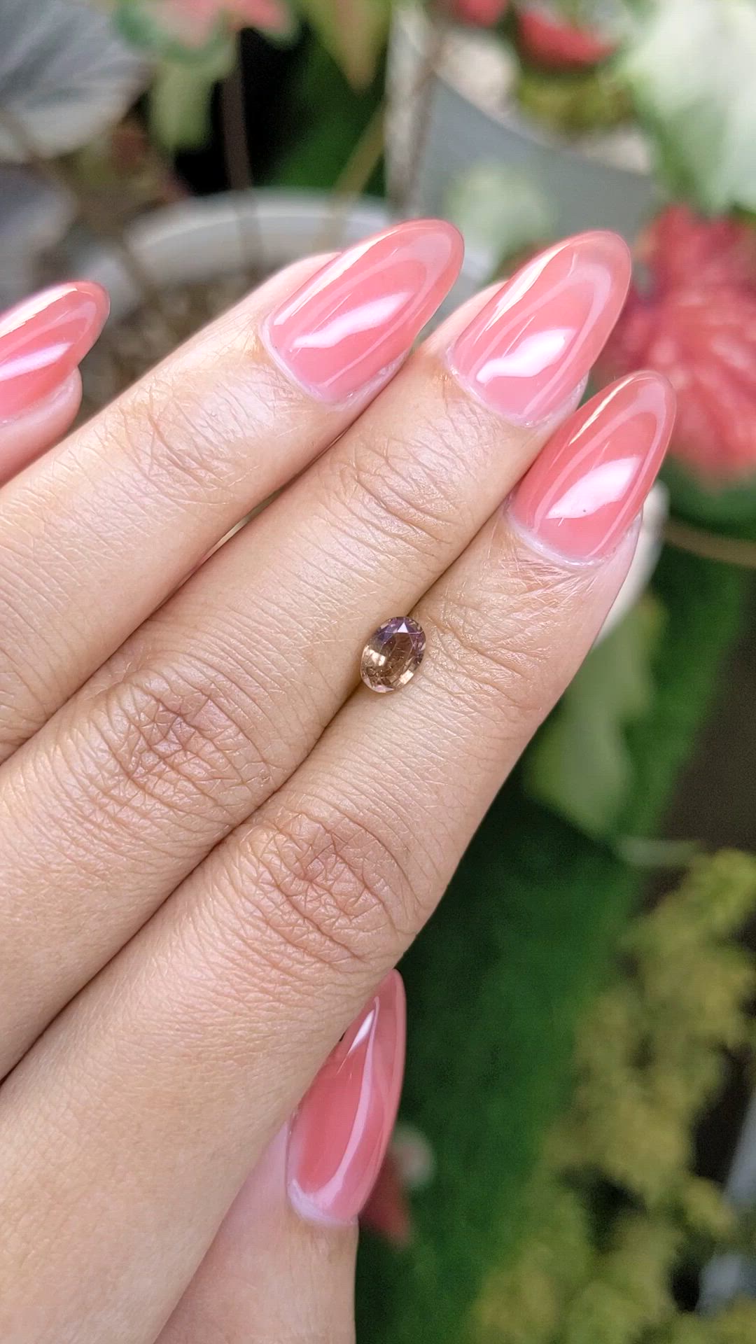 0.71 Ct. Brown Sapphire from Ceylon (Sri Lanka) Size Video