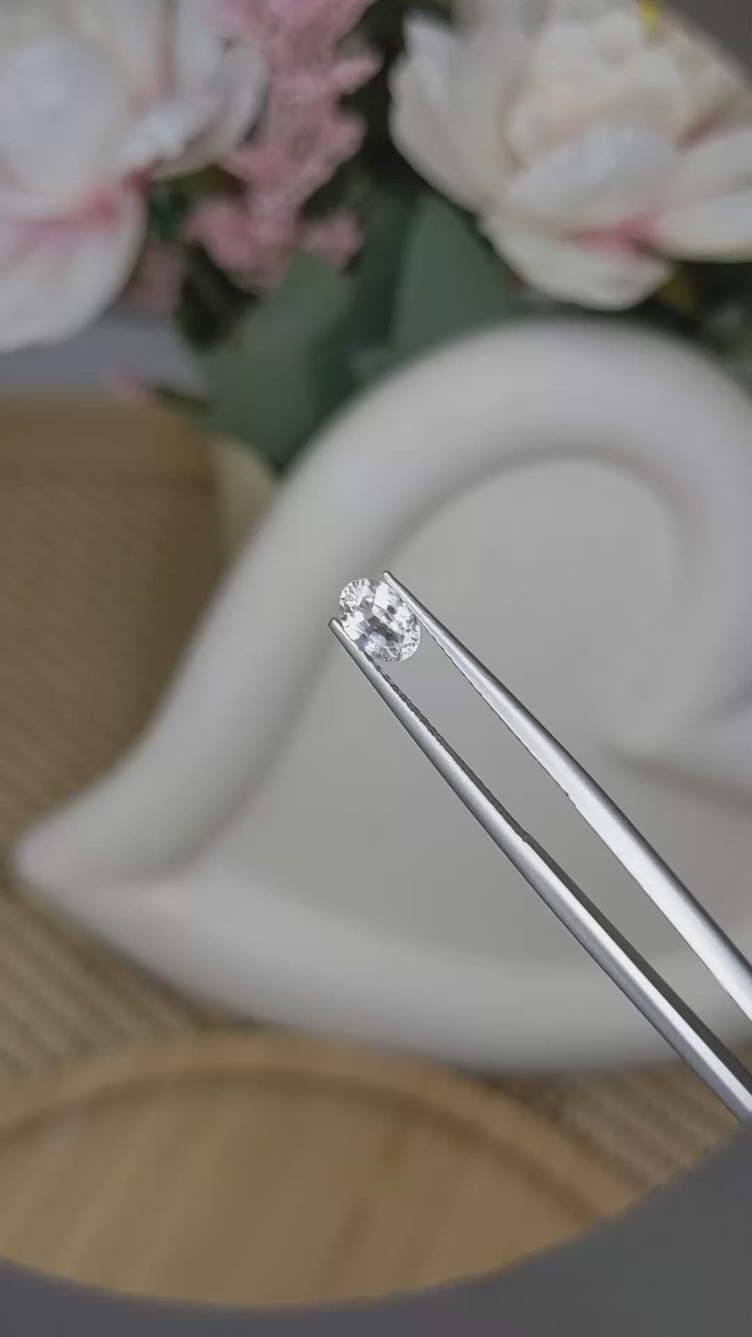 0.67 Ct. Yellow Sapphire from Ceylon (Sri Lanka) Size Video