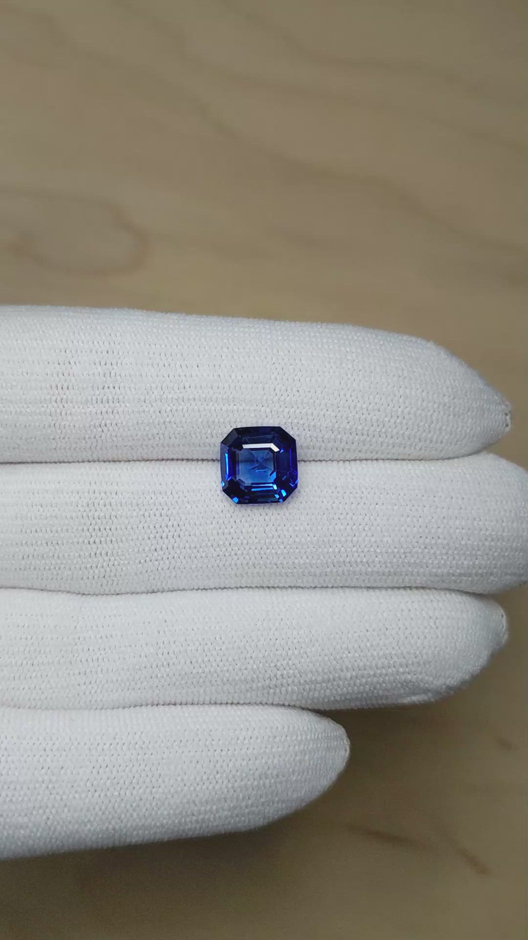 4.72 Ct. Blue Sapphire from Ceylon (Sri Lanka) Size Video