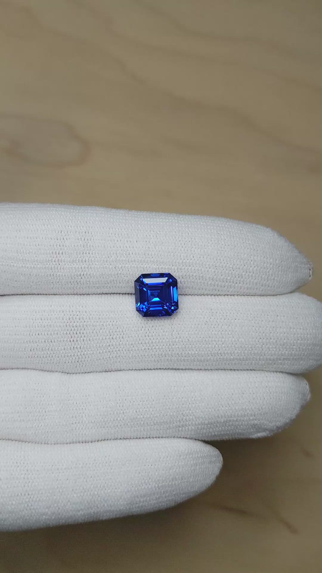 5.03 Ct. Blue Sapphire from Ceylon (Sri Lanka) Size Video