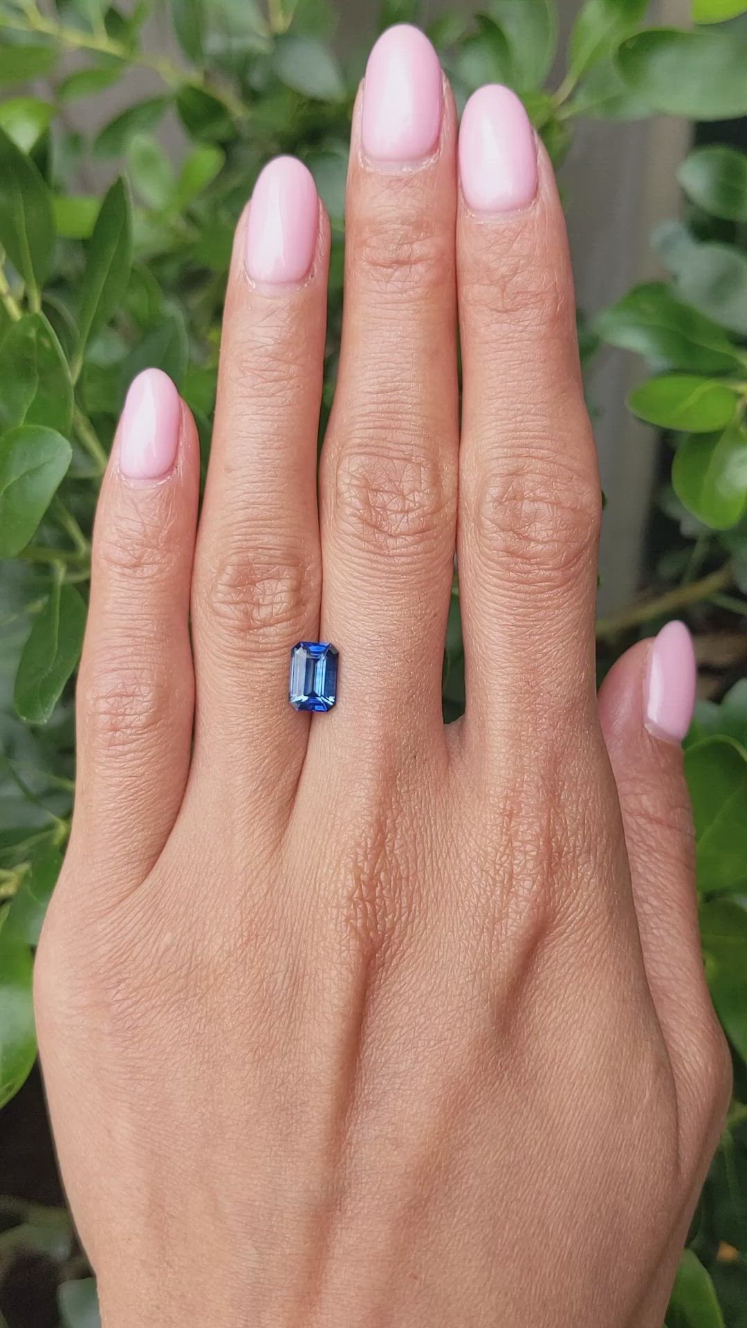 2.06 Ct. Blue Sapphire from Madagascar Size Video