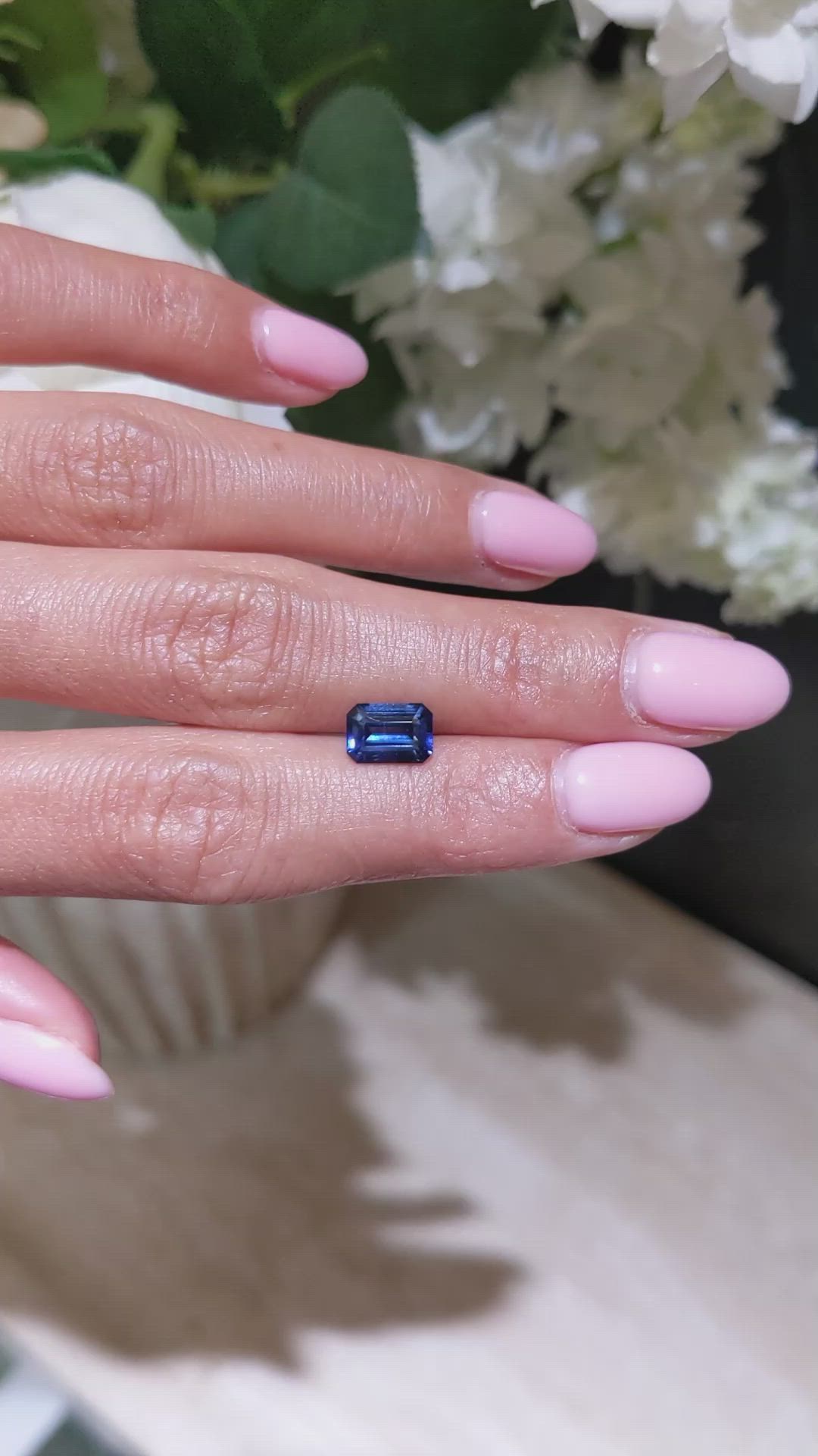 2.06 Ct. Blue Sapphire from Madagascar Size Video