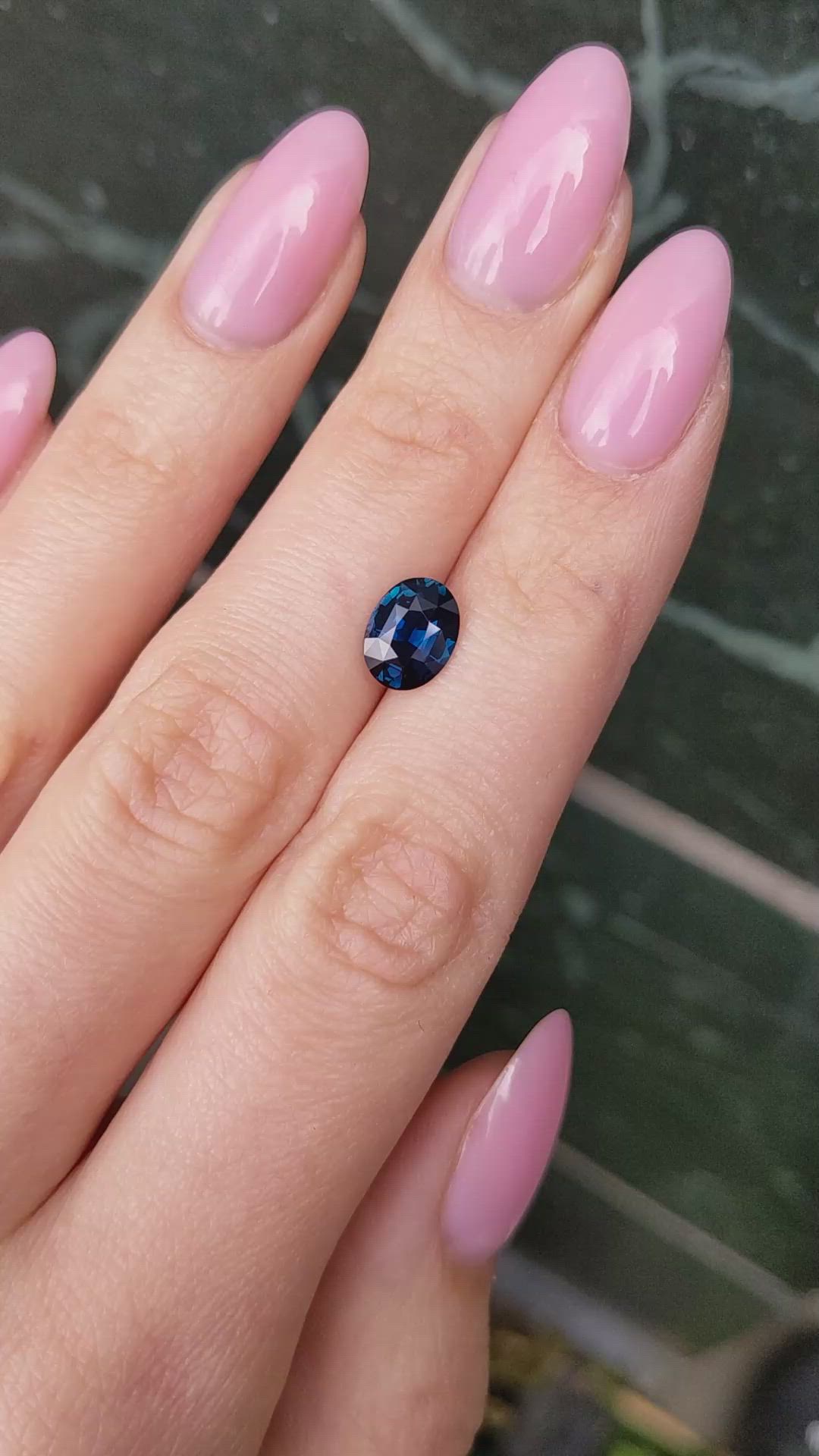 2.02 Ct. Blue Sapphire from Ceylon (Sri Lanka) Size Video