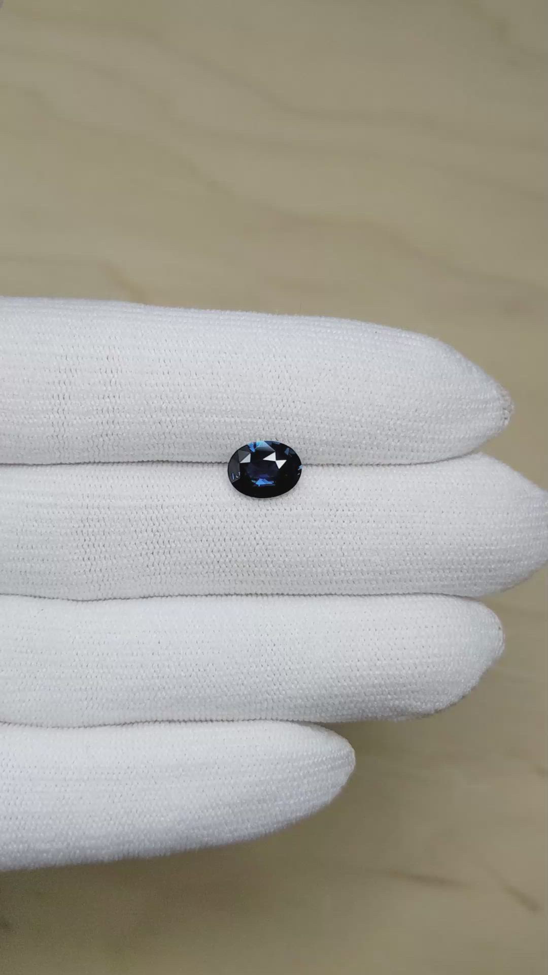 2.02 Ct. Blue Sapphire from Ceylon (Sri Lanka) Size Video