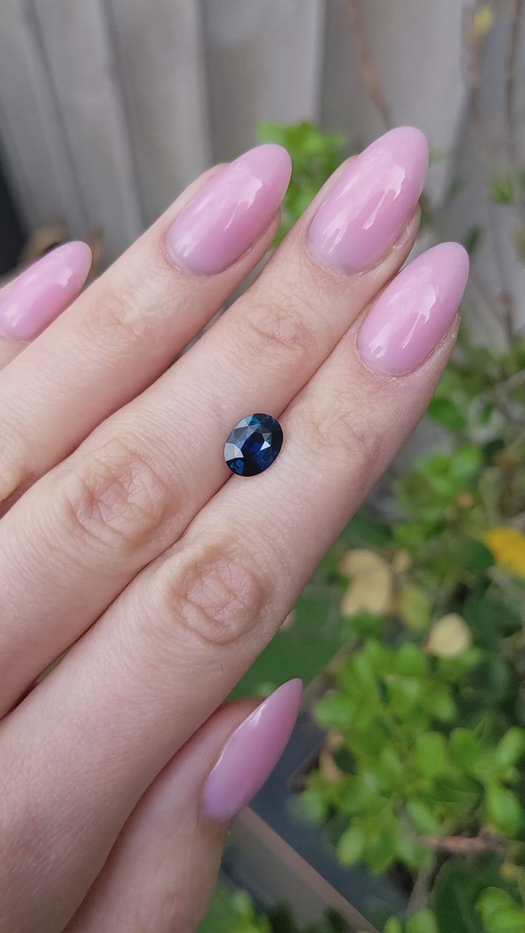 2.02 Ct. Blue Sapphire from Ceylon (Sri Lanka) Size Video
