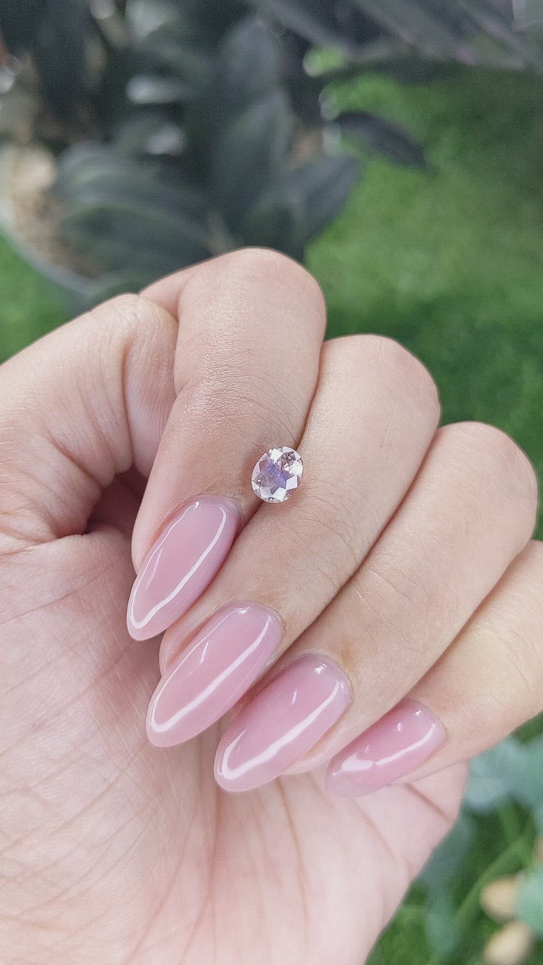 1.12 Ct. Peach Sapphire from Ceylon (Sri Lanka) Size Video