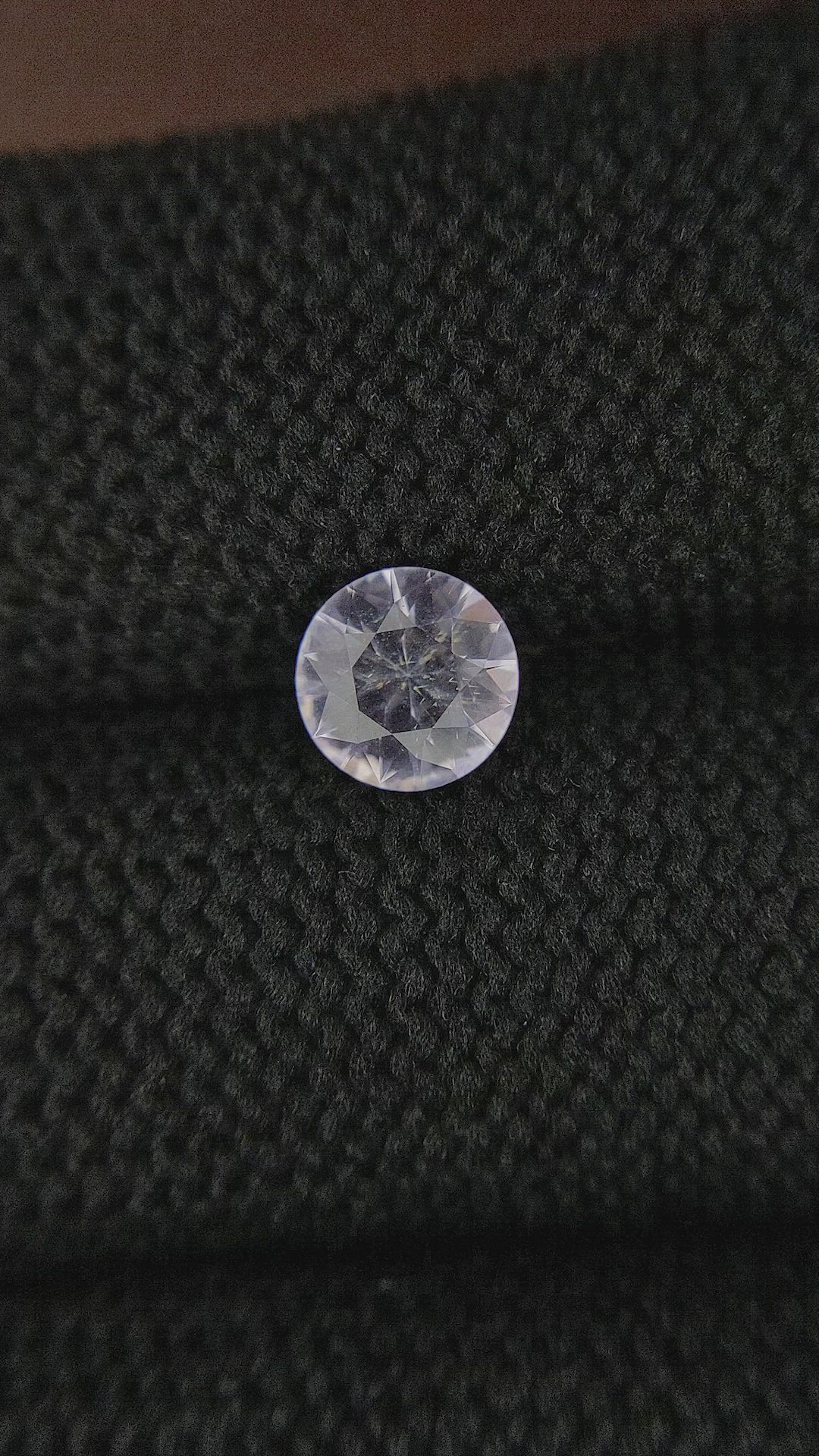 1.30 Ct. White Sapphire from Ceylon (Sri Lanka) Size Video
