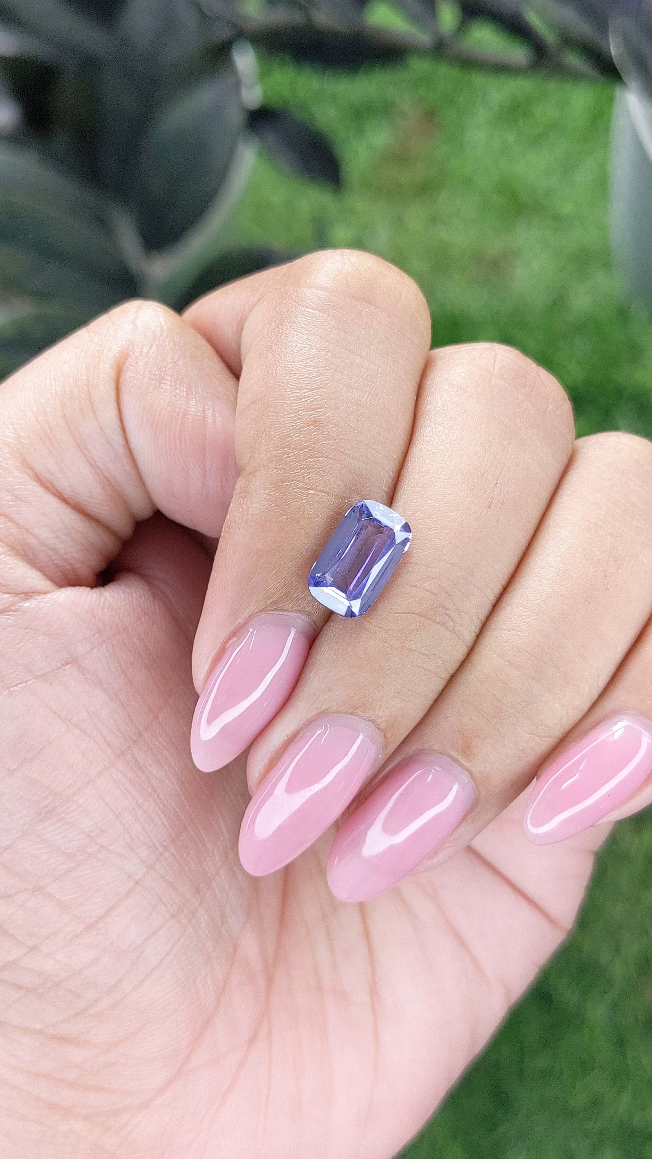 3.02 Ct. Purple Sapphire from Madagascar Size Video