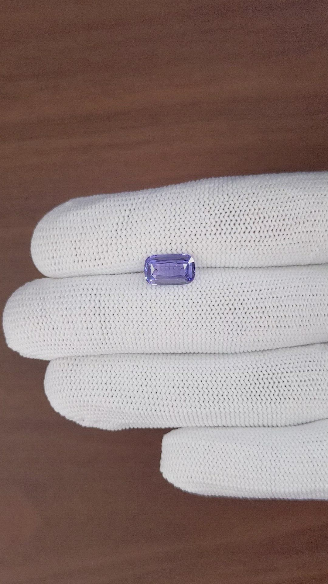 3.02 Ct. Purple Sapphire from Madagascar Size Video
