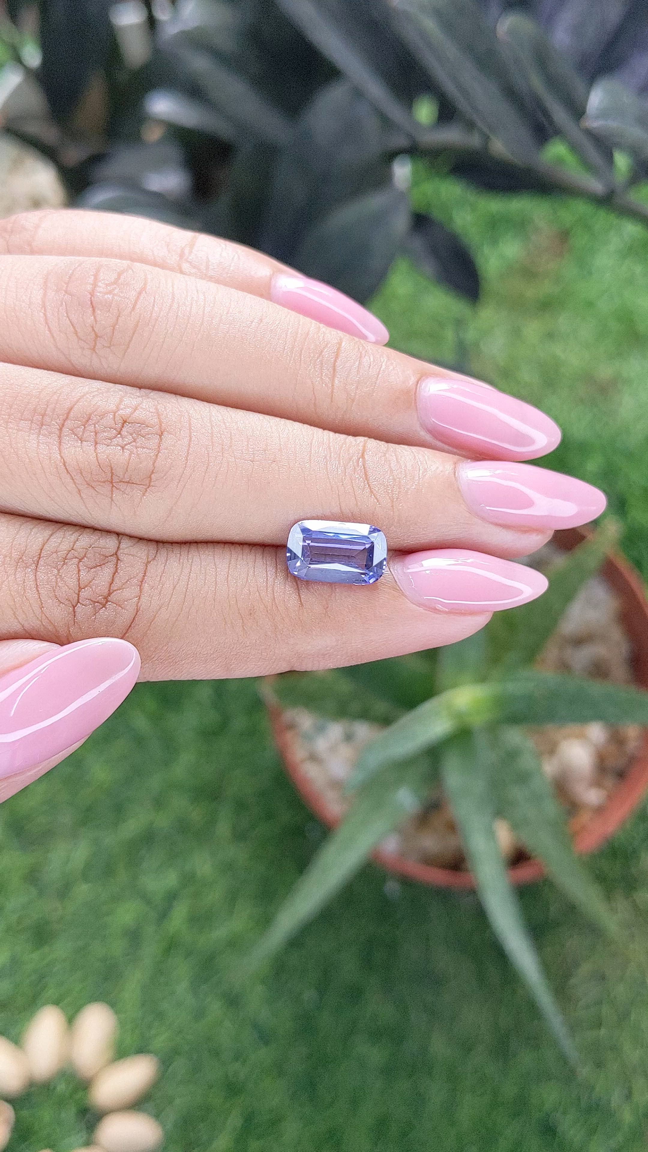 3.02 Ct. Purple Sapphire from Madagascar Size Video