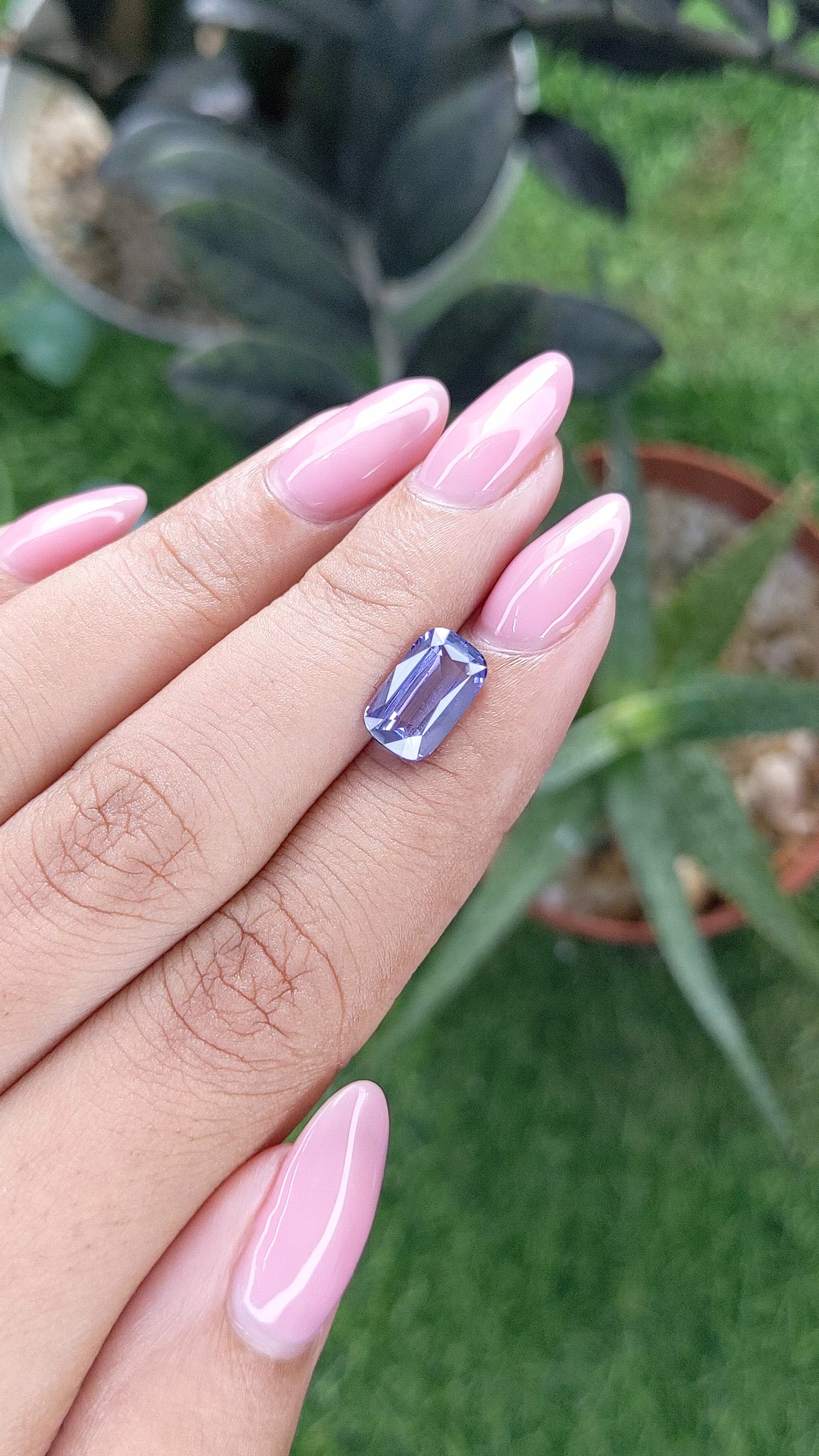3.02 Ct. Purple Sapphire from Madagascar Size Video