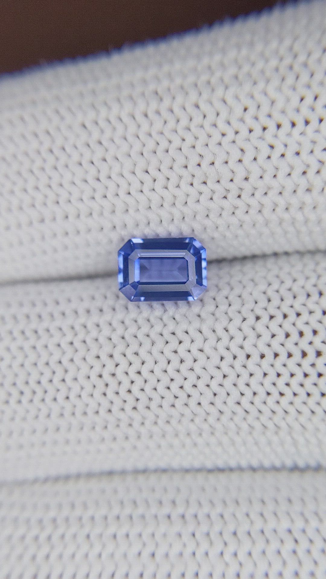 1.11 Ct. Blue Sapphire from Ceylon (Sri Lanka) Size Video