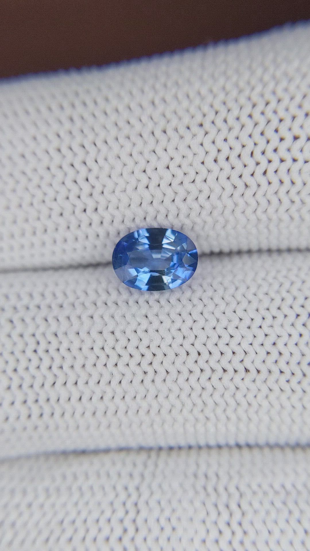 1.12 Ct. Blue Sapphire from Ceylon (Sri Lanka) Size Video