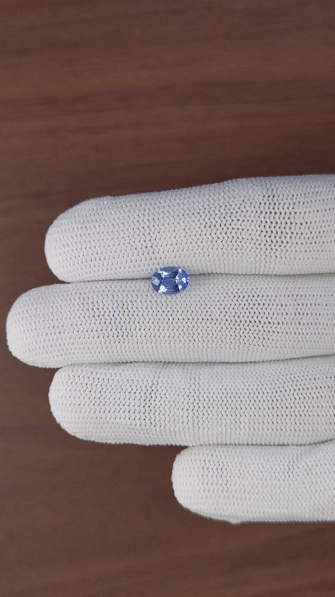 1.06 Ct. Blue Sapphire from Ceylon (Sri Lanka) Size Video