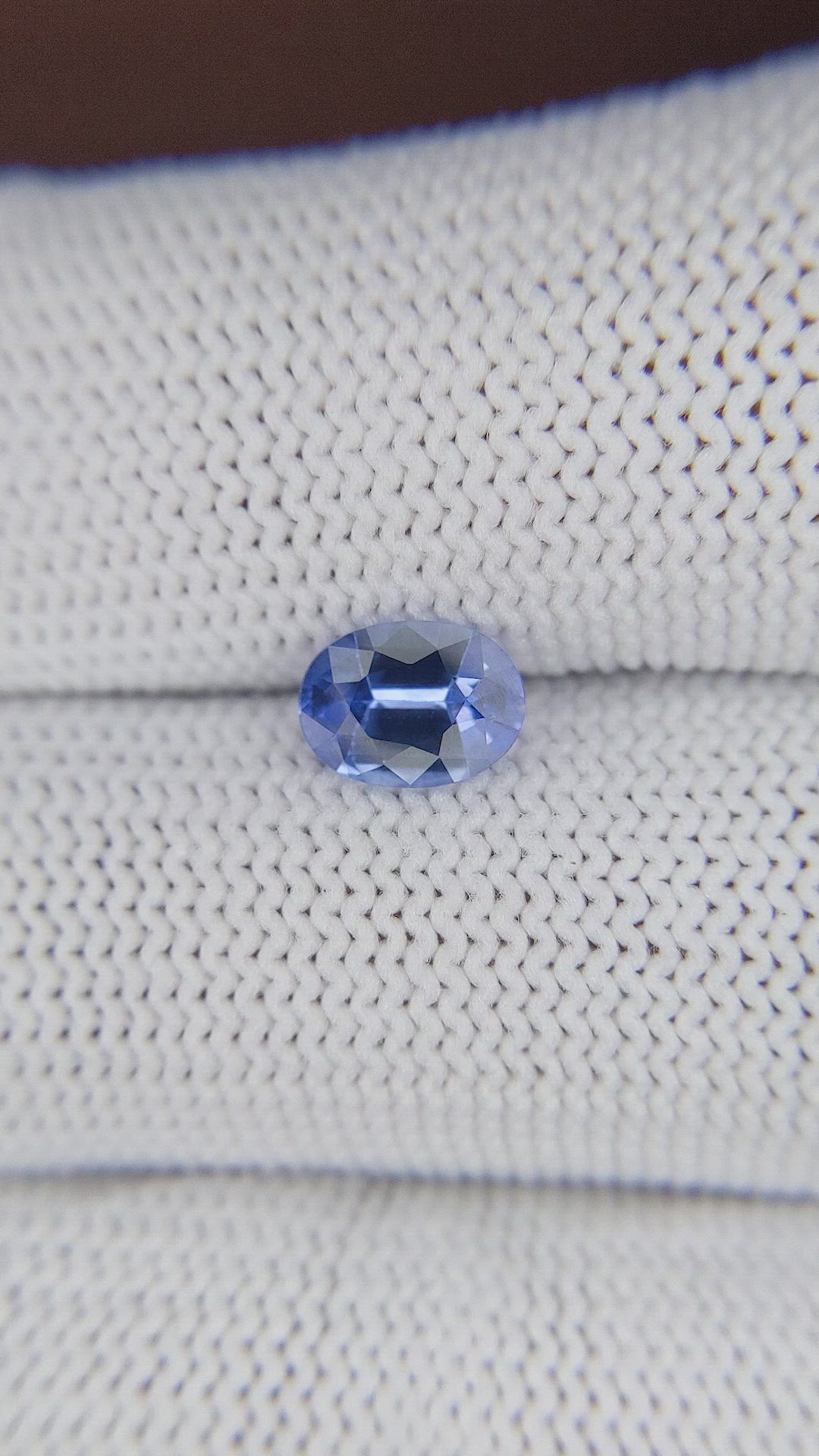 1.06 Ct. Blue Sapphire from Ceylon (Sri Lanka) Size Video