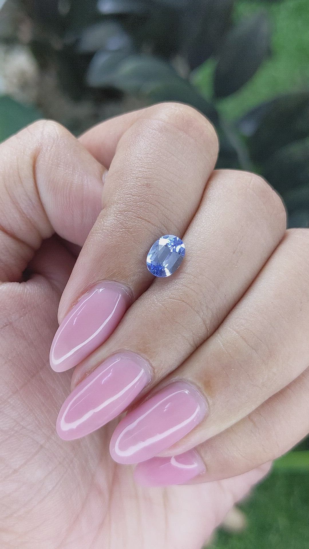 1.06 Ct. Blue Sapphire from Ceylon (Sri Lanka) Size Video