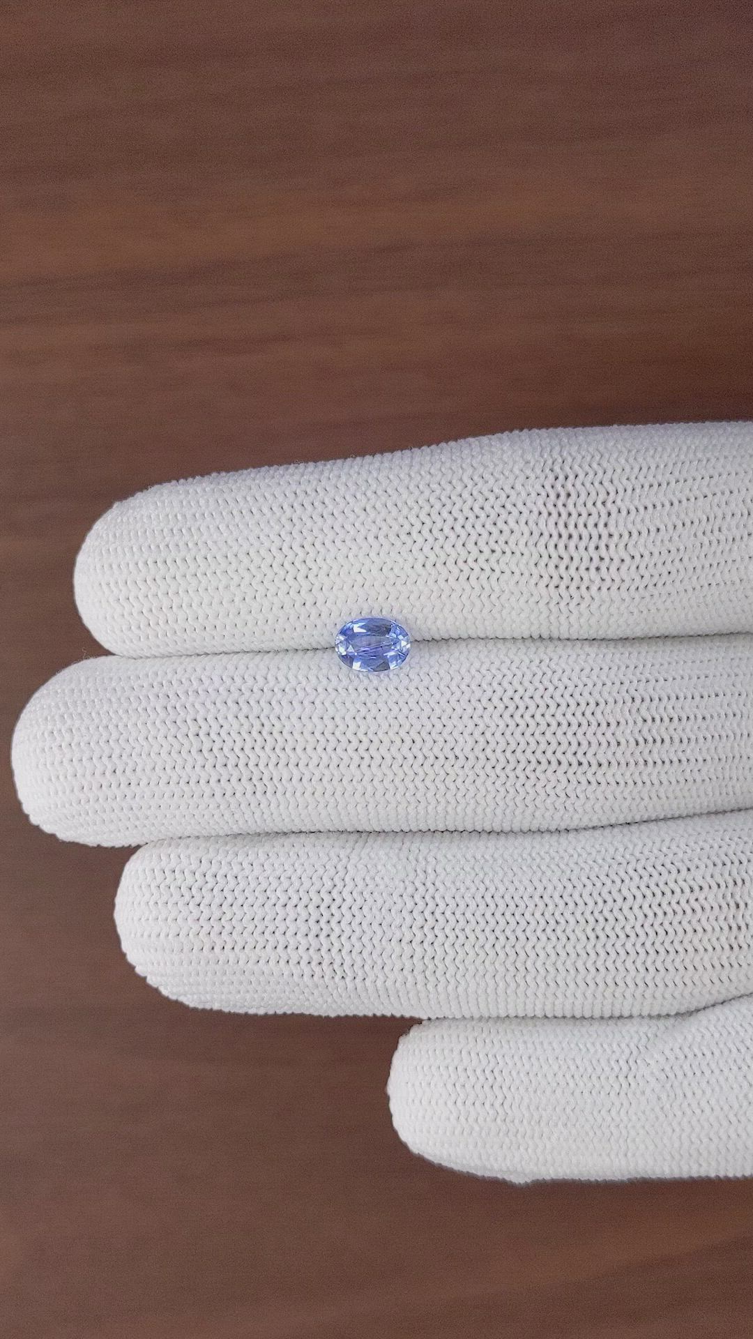 0.86 Ct. Blue Sapphire from Ceylon (Sri Lanka) Size Video