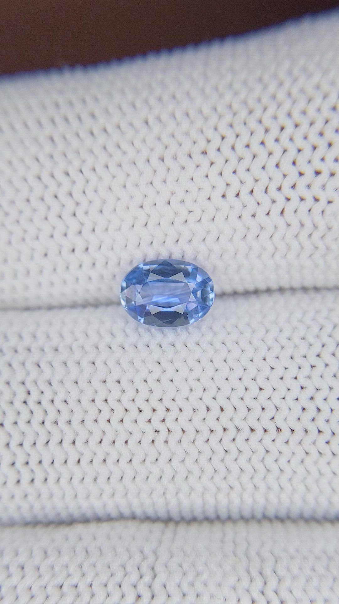 0.86 Ct. Blue Sapphire from Ceylon (Sri Lanka) Size Video