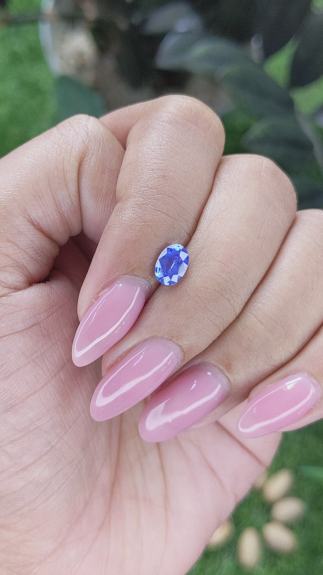 0.91 Ct. Blue Sapphire from Ceylon (Sri Lanka) Size Video