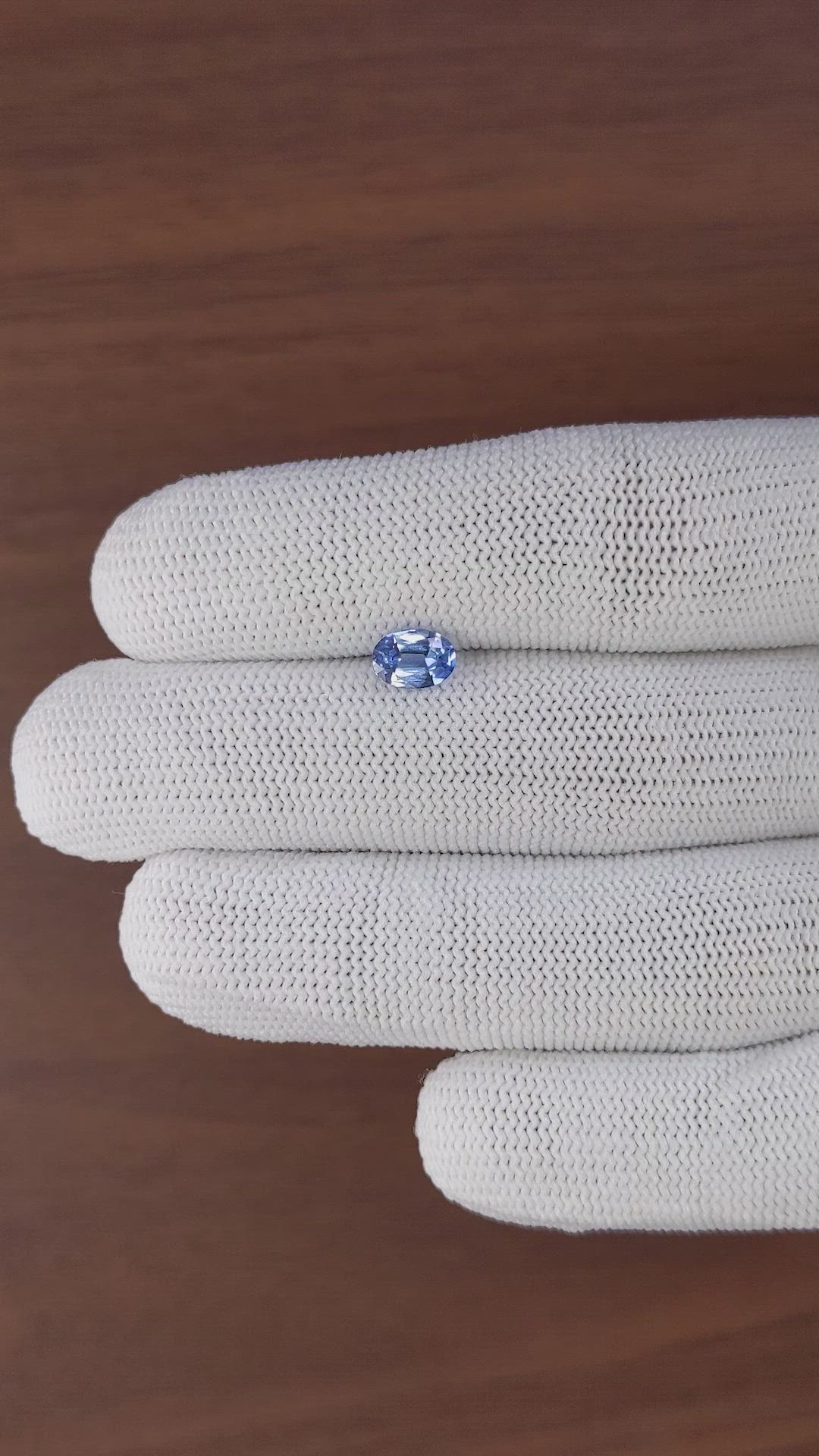 0.99 Ct. Blue Sapphire from Ceylon (Sri Lanka) Size Video