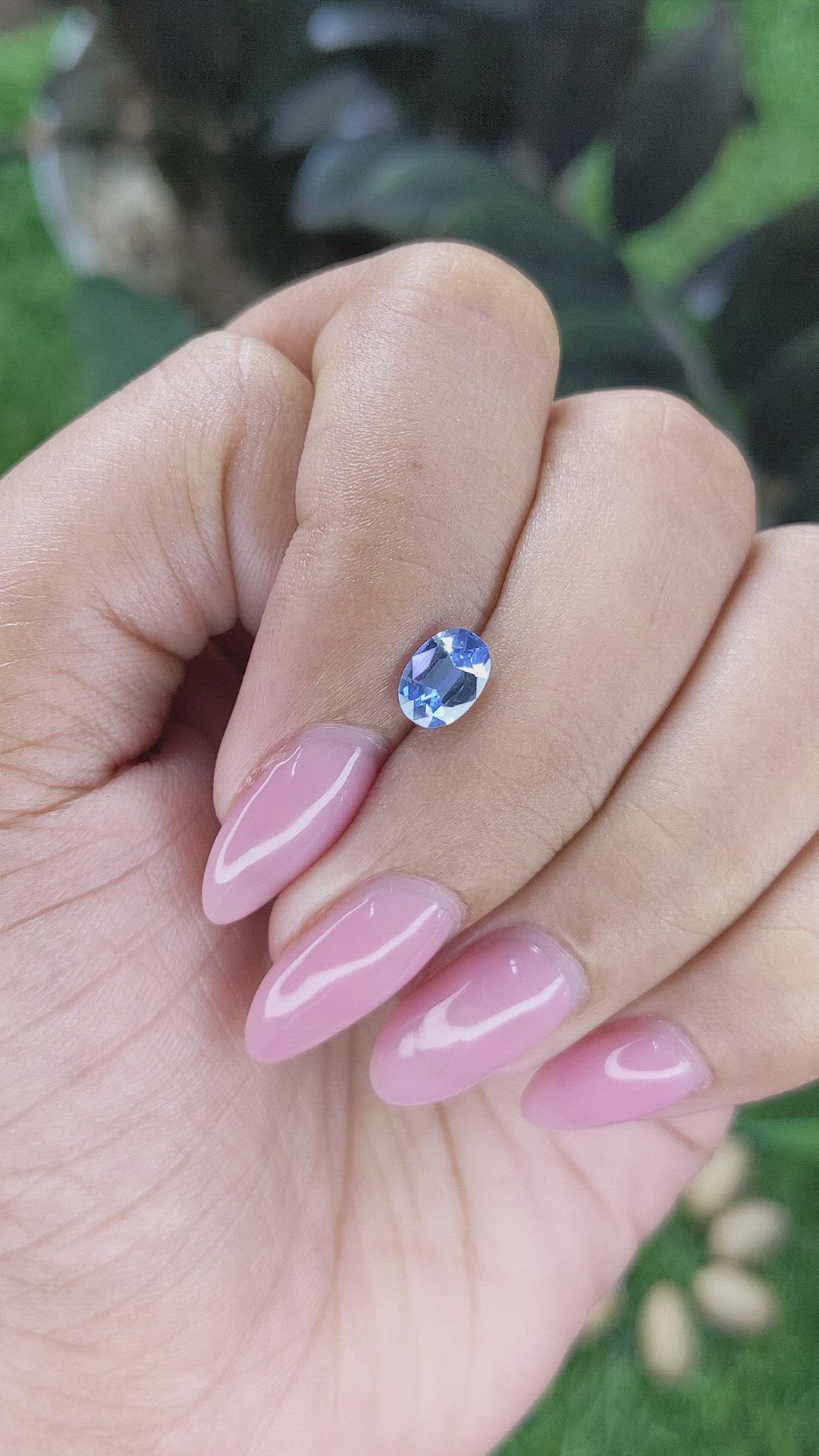 0.99 Ct. Blue Sapphire from Ceylon (Sri Lanka) Size Video