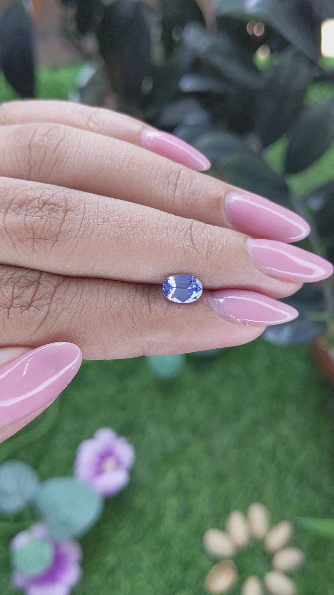 0.99 Ct. Blue Sapphire from Ceylon (Sri Lanka) Size Video