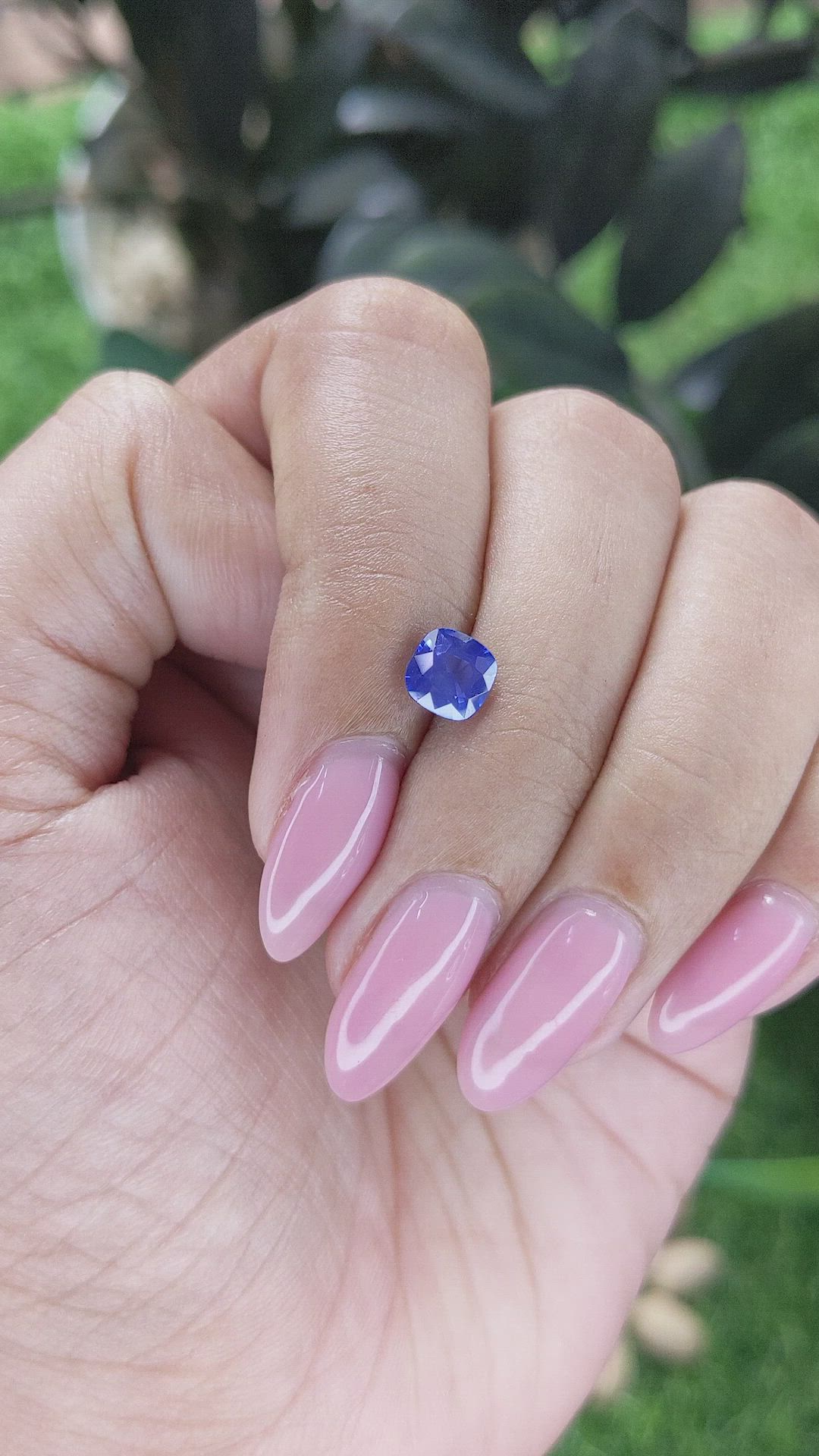 1.08 Ct. Blue Sapphire from Ceylon (Sri Lanka) Size Video