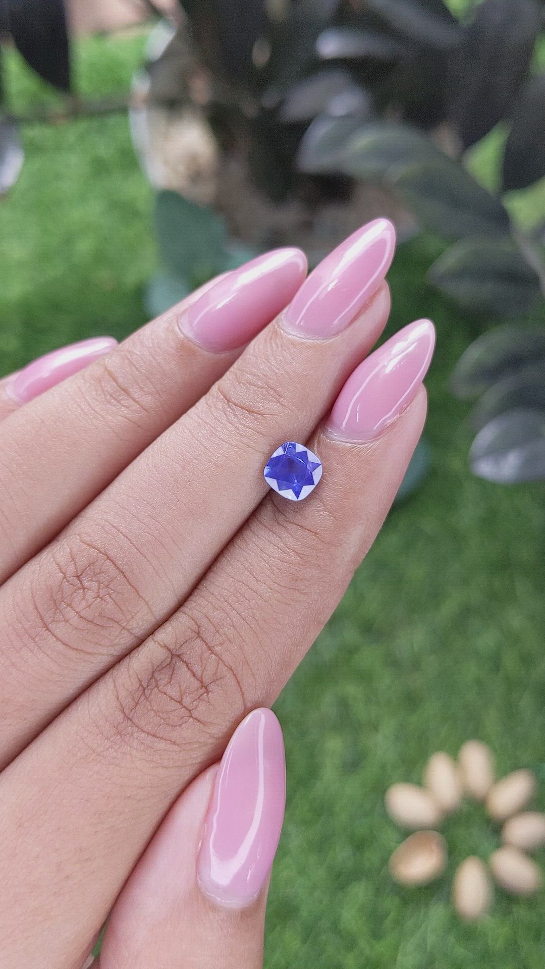 1.08 Ct. Blue Sapphire from Ceylon (Sri Lanka) Size Video