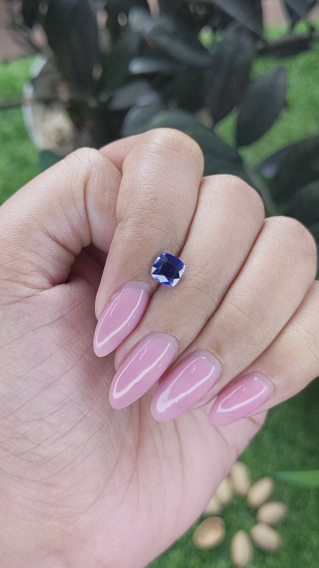 1.08 Ct. Blue Sapphire from Ceylon (Sri Lanka) Size Video