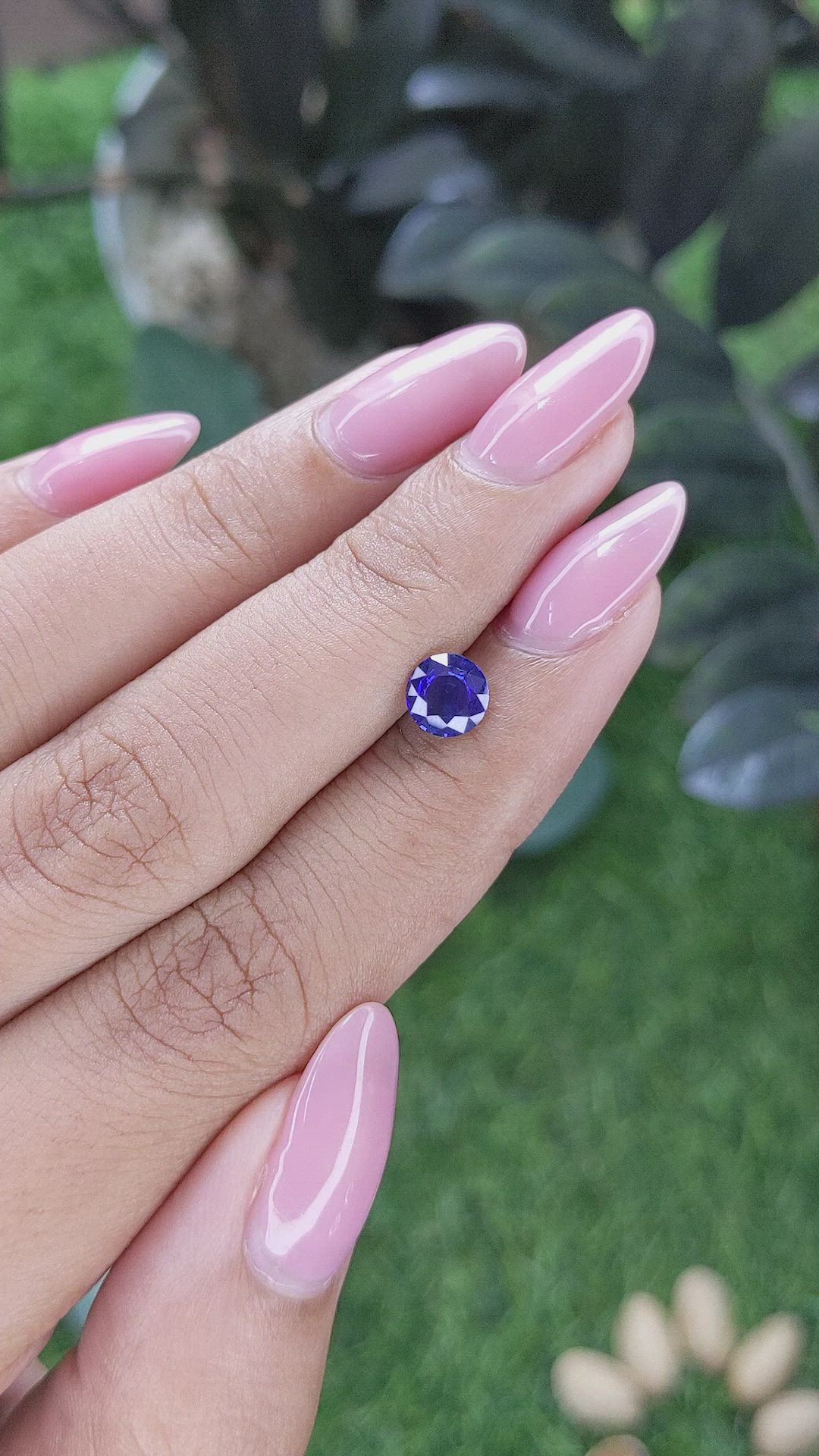 0.93 Ct. Blue Sapphire from Ceylon (Sri Lanka) Size Video