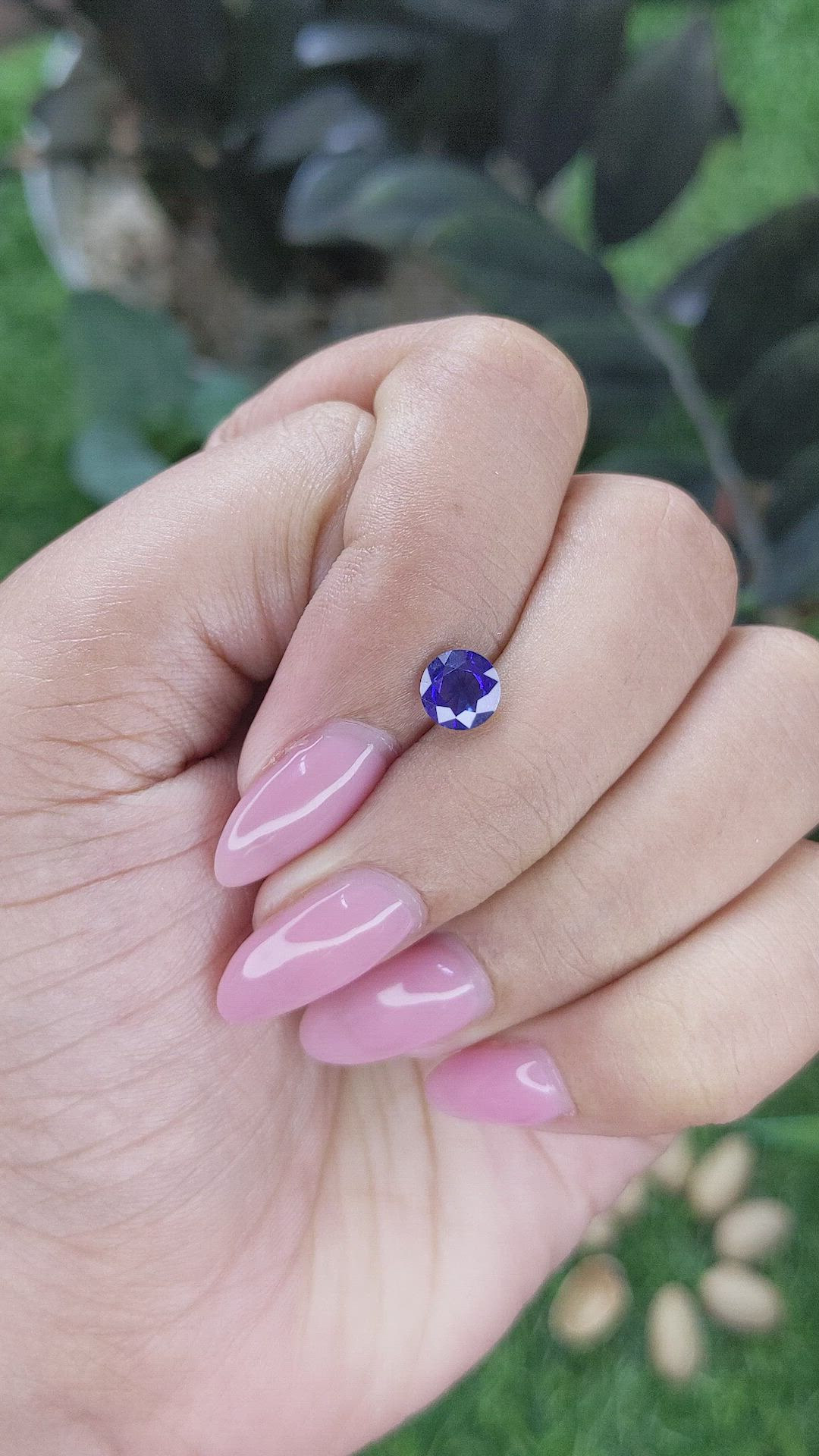 0.93 Ct. Blue Sapphire from Ceylon (Sri Lanka) Size Video