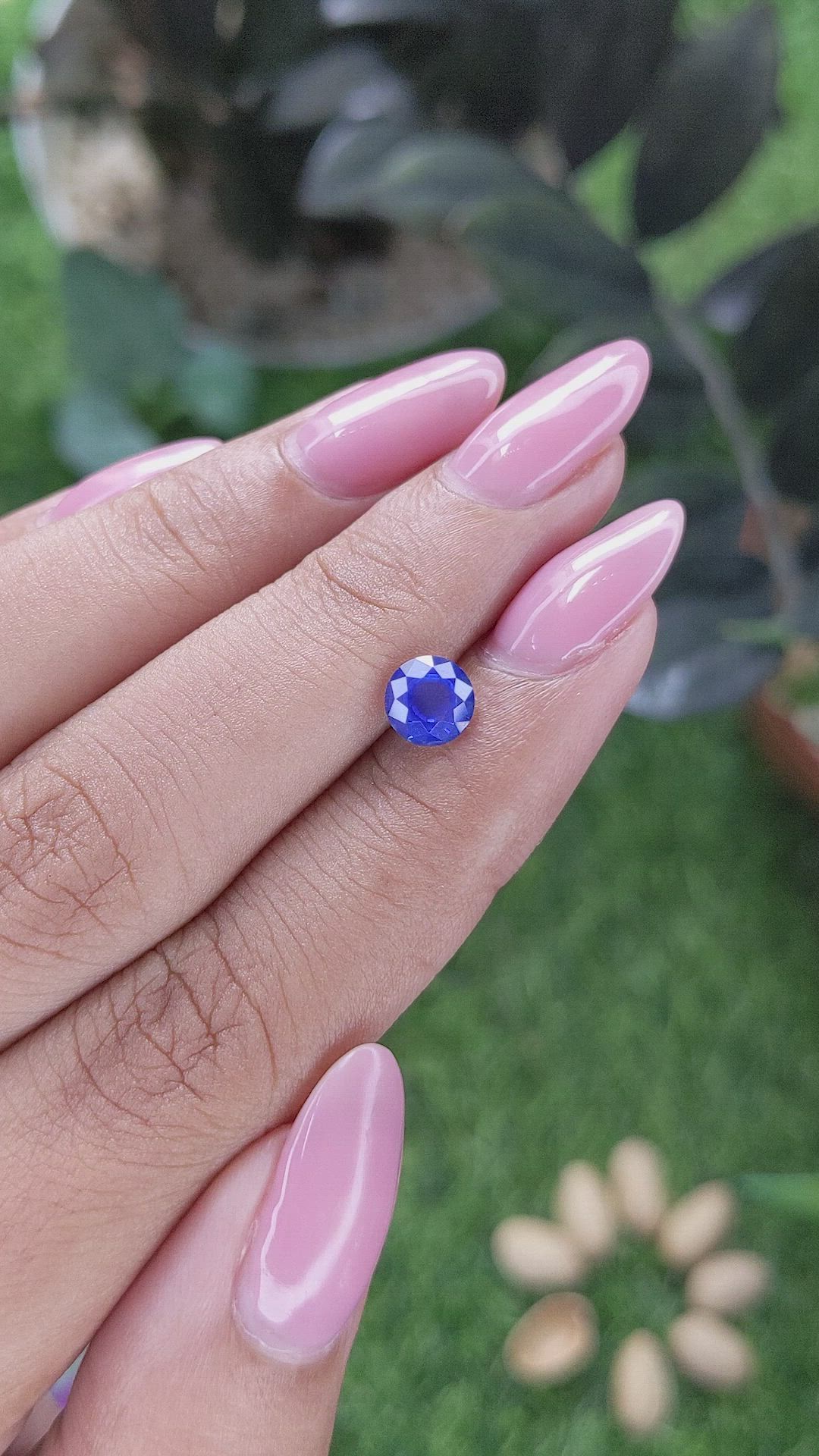 1.11 Ct. Blue Sapphire from Ceylon (Sri Lanka) Size Video