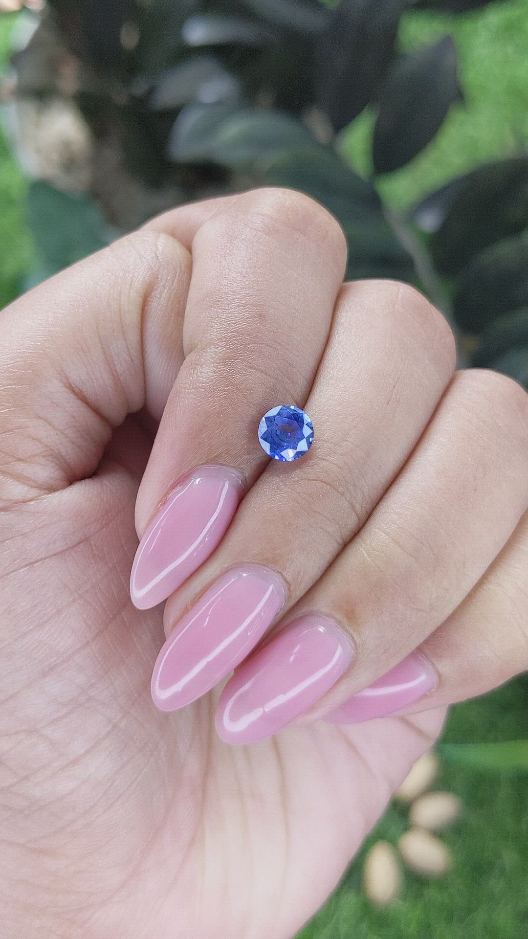 1.08 Ct. Blue Sapphire from Ceylon (Sri Lanka) Size Video