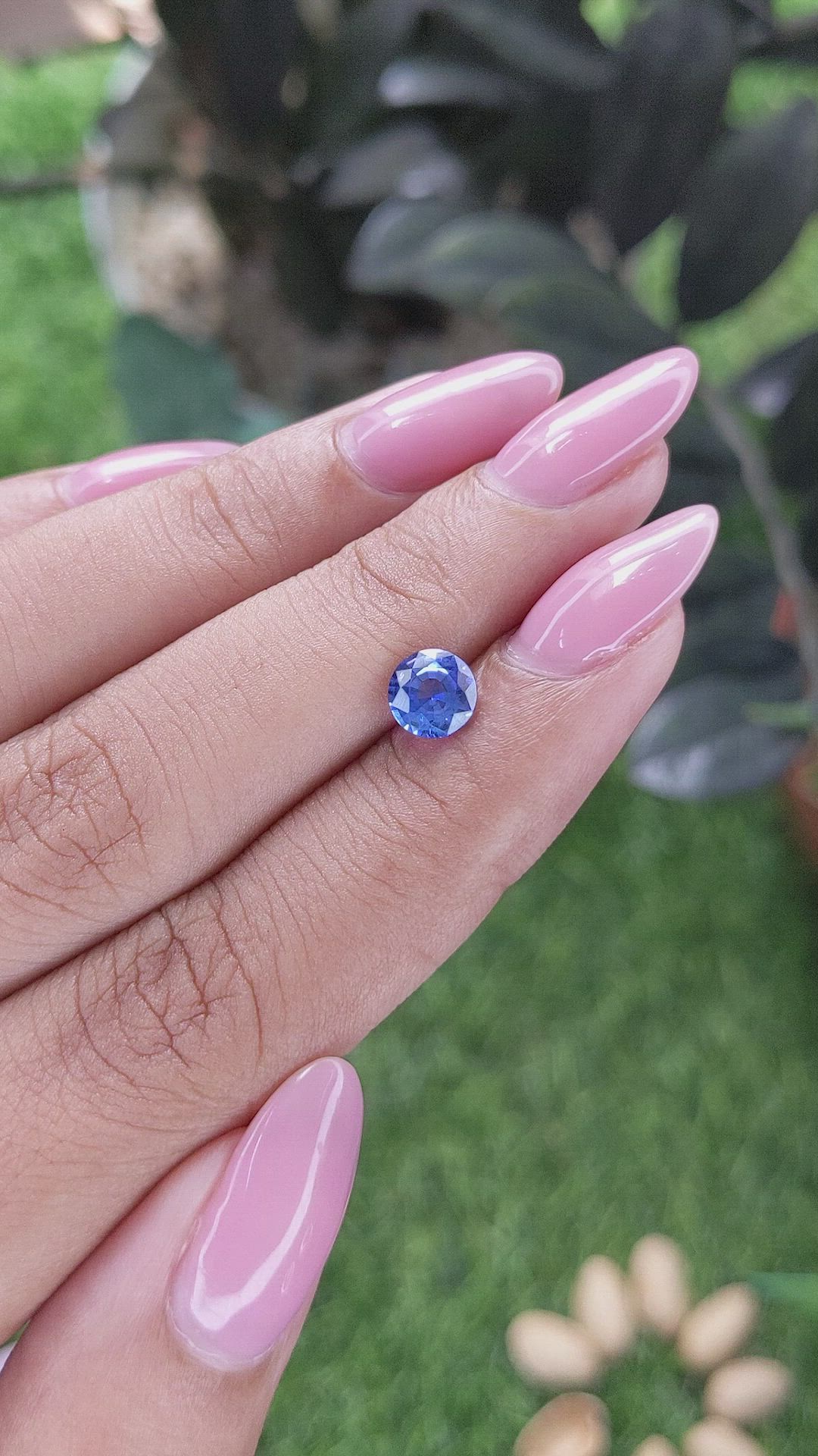 1.08 Ct. Blue Sapphire from Ceylon (Sri Lanka) Size Video