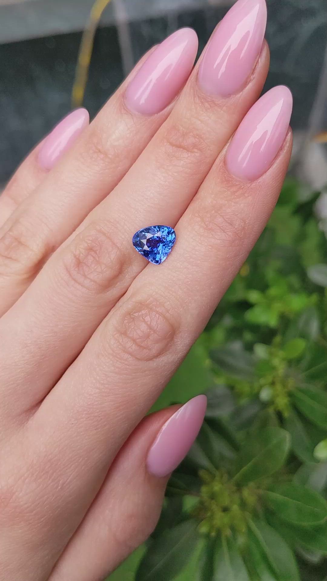 2.83 Ct. Blue Sapphire from Ceylon (Sri Lanka) Size Video