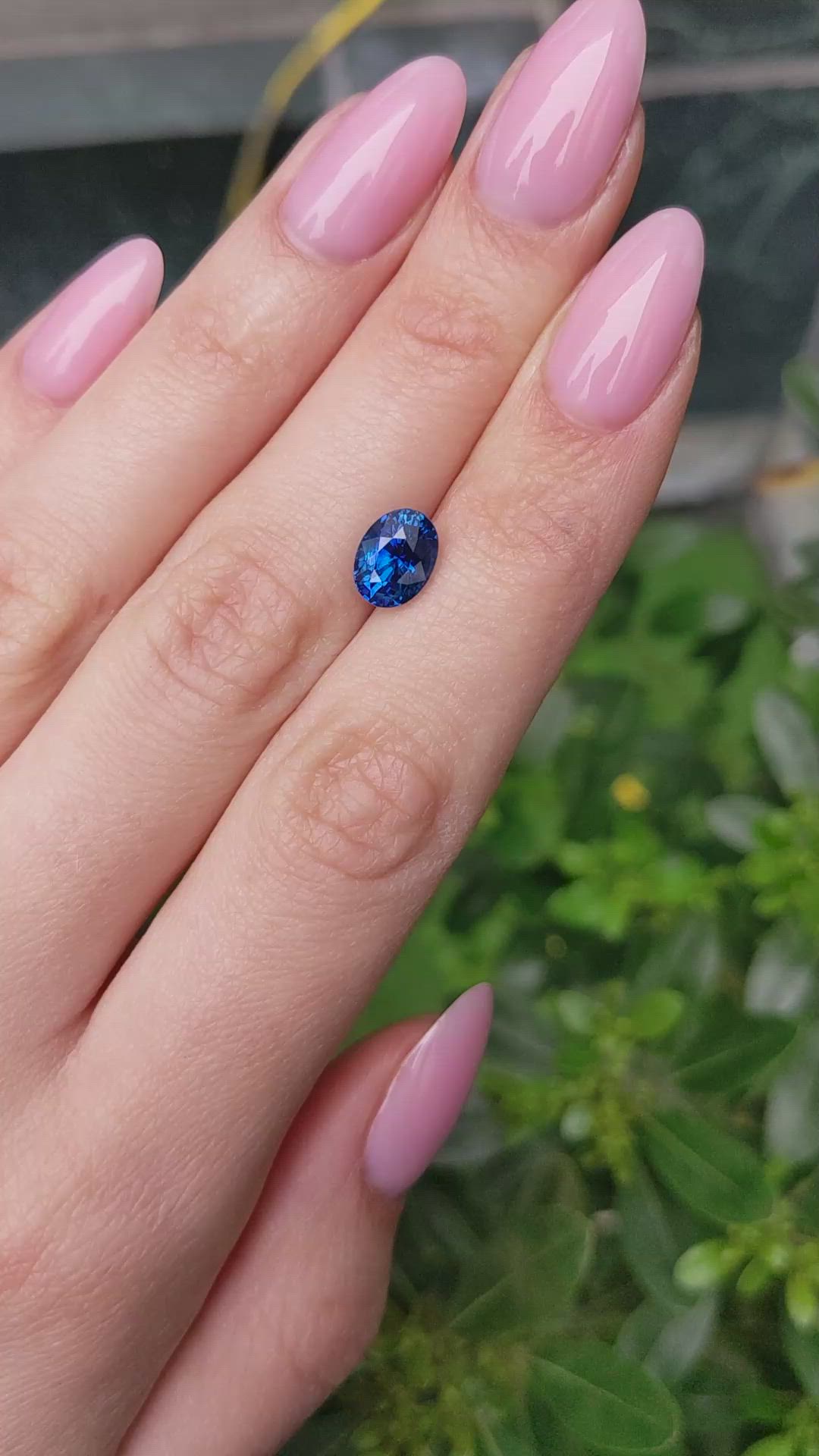 2.83 Ct. Blue Sapphire from Ceylon (Sri Lanka) Size Video